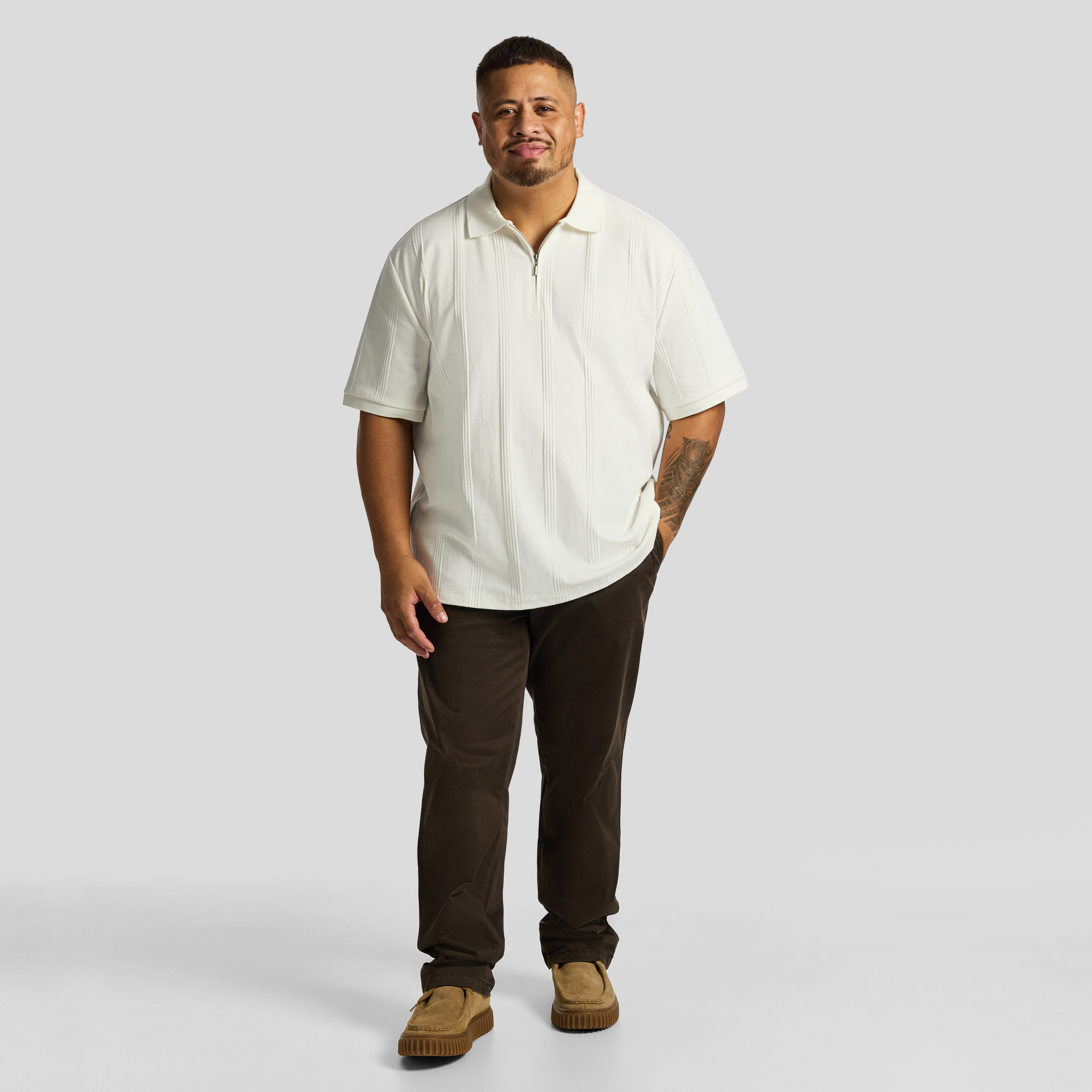 White Daryl Relaxed Smart Polo