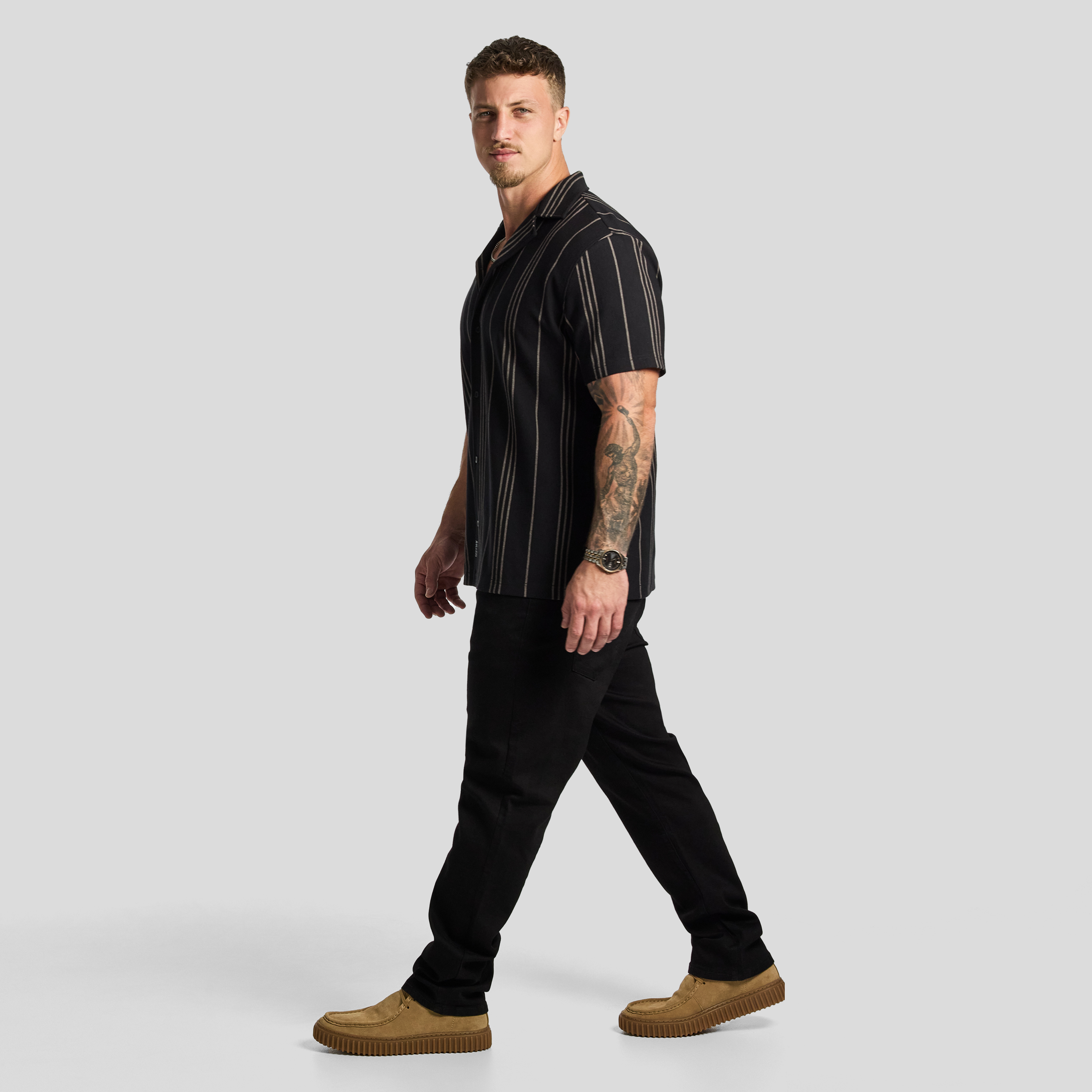 Black Ludlow Textured Shirt