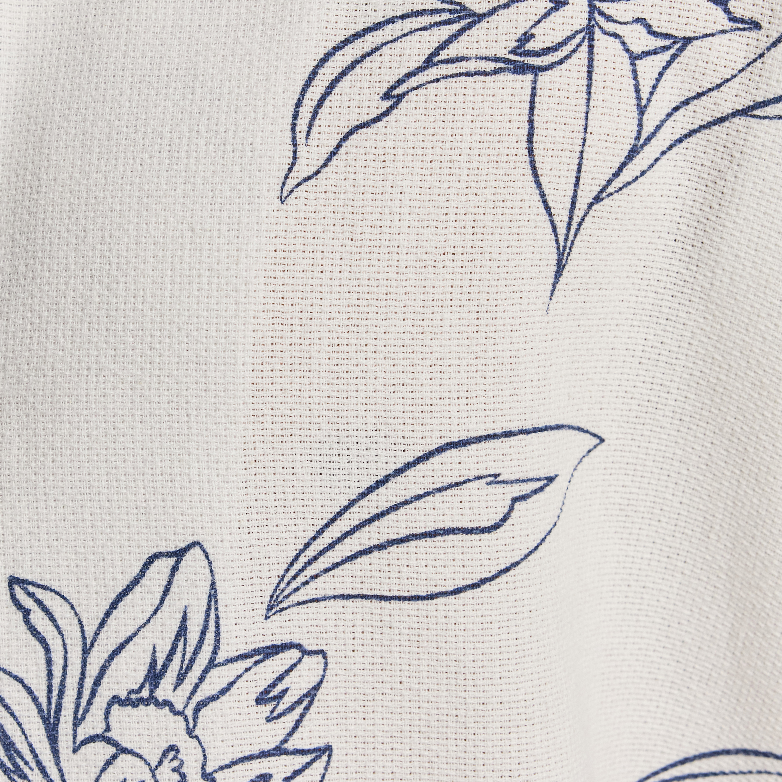 White Reef Print Textured Short Sleeve Shirt