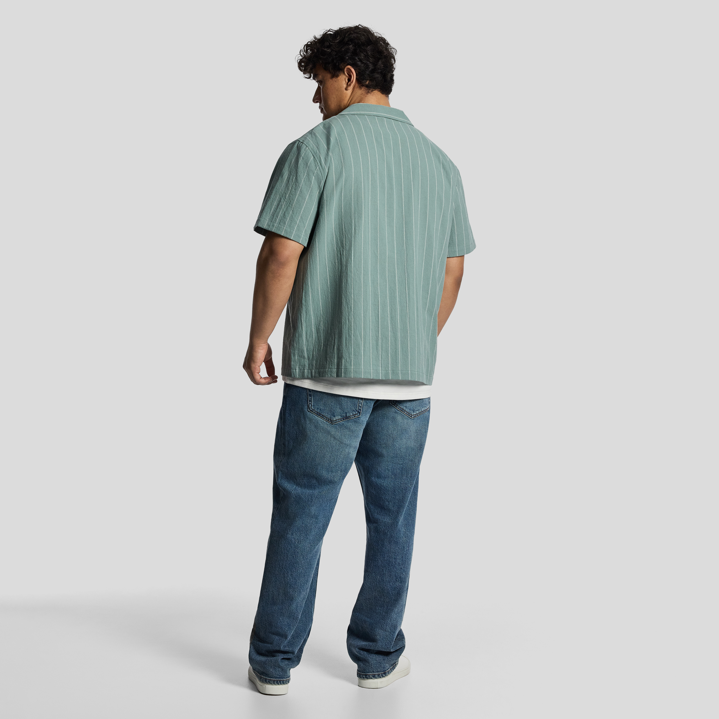 Light Green Form Relaxed Fit Shirt
