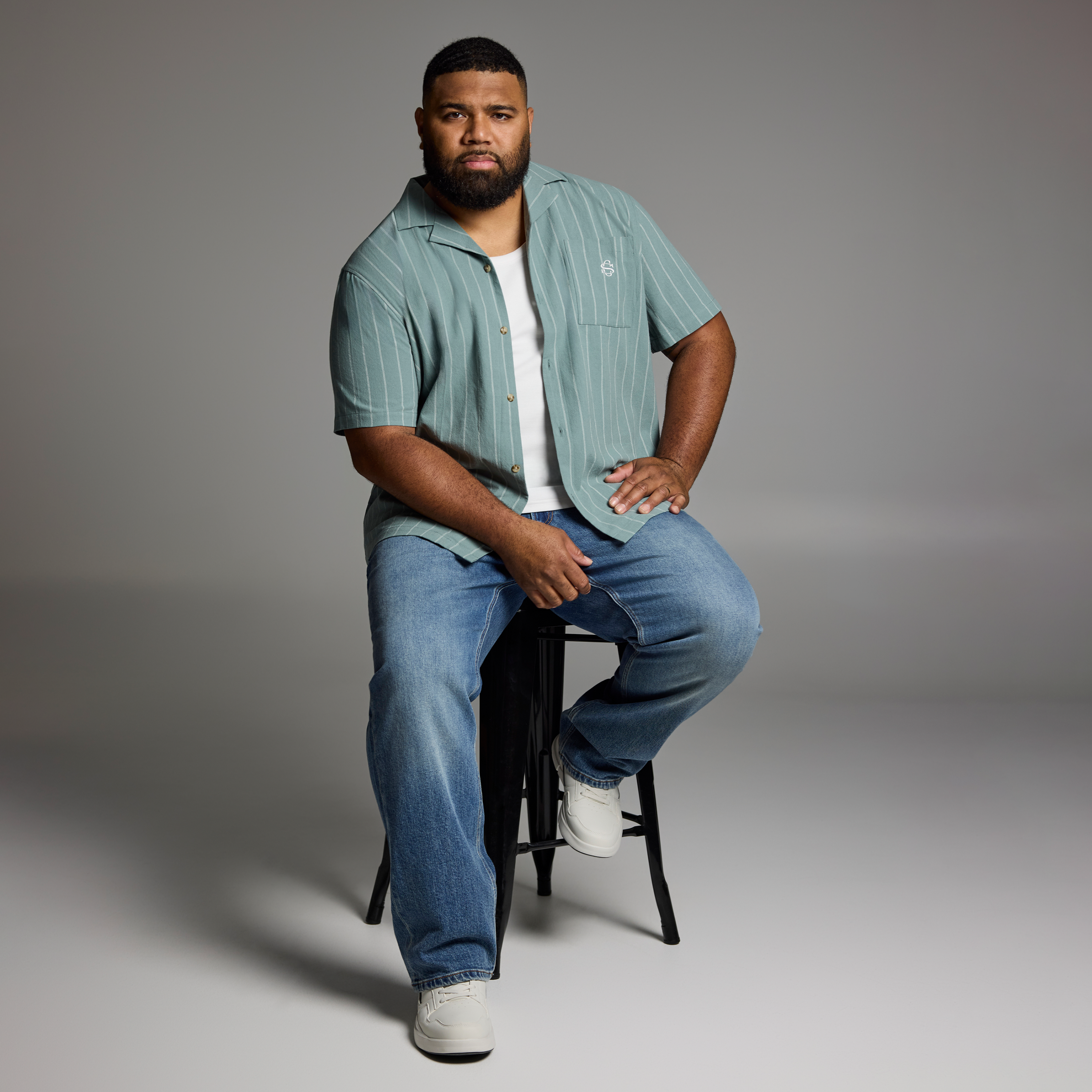 Light Green Form Relaxed Fit Shirt