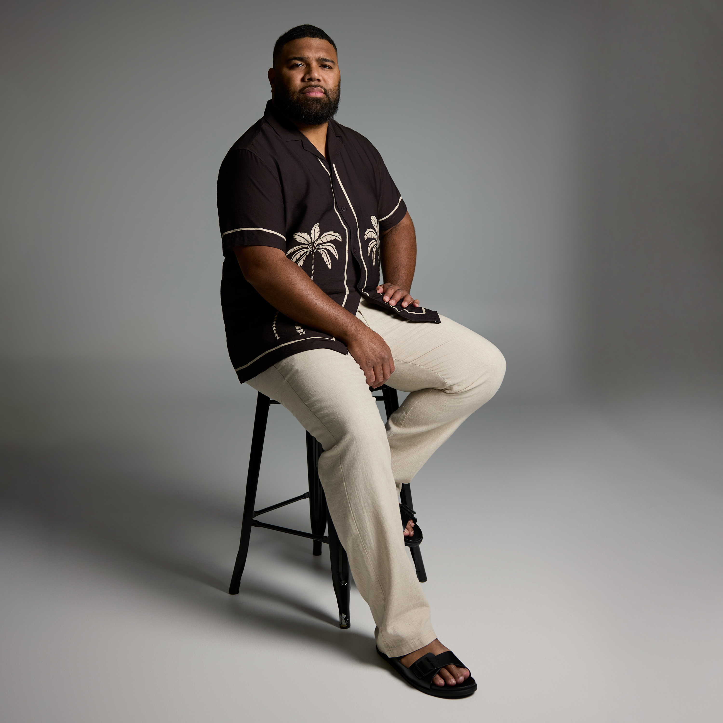 Chocolate Palmway Classic Fit Shirt