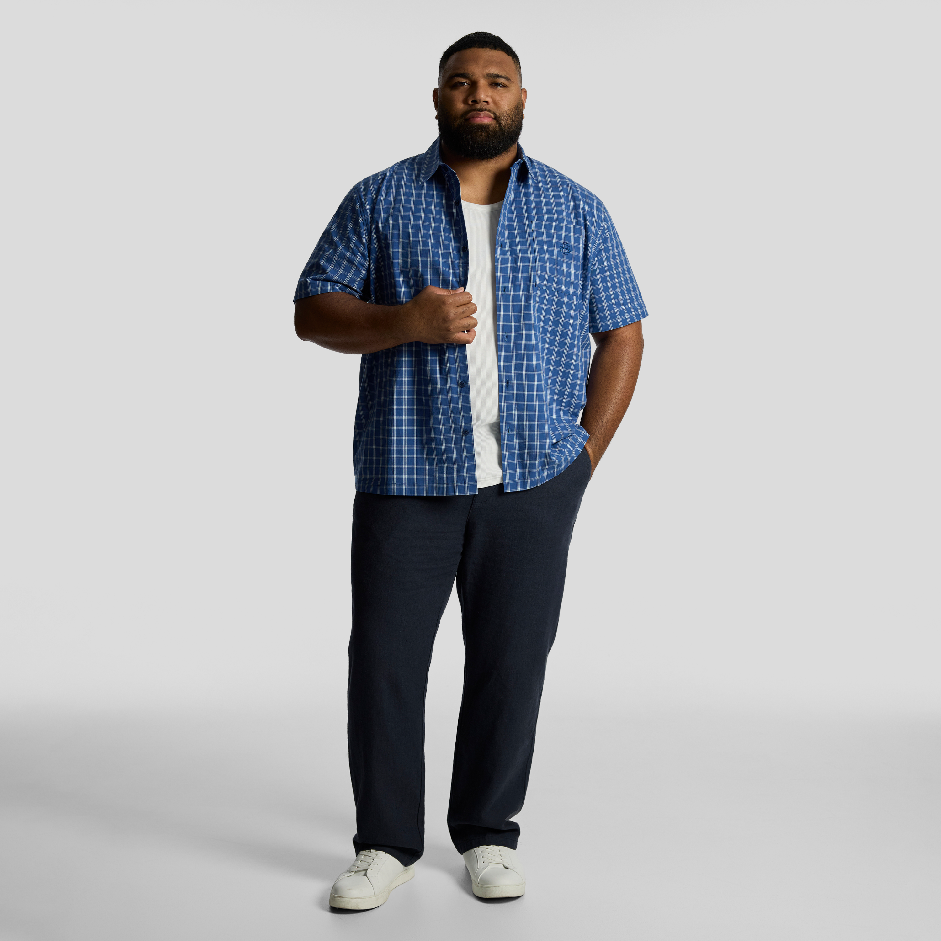Blue Stride Relaxed Fit Shirt