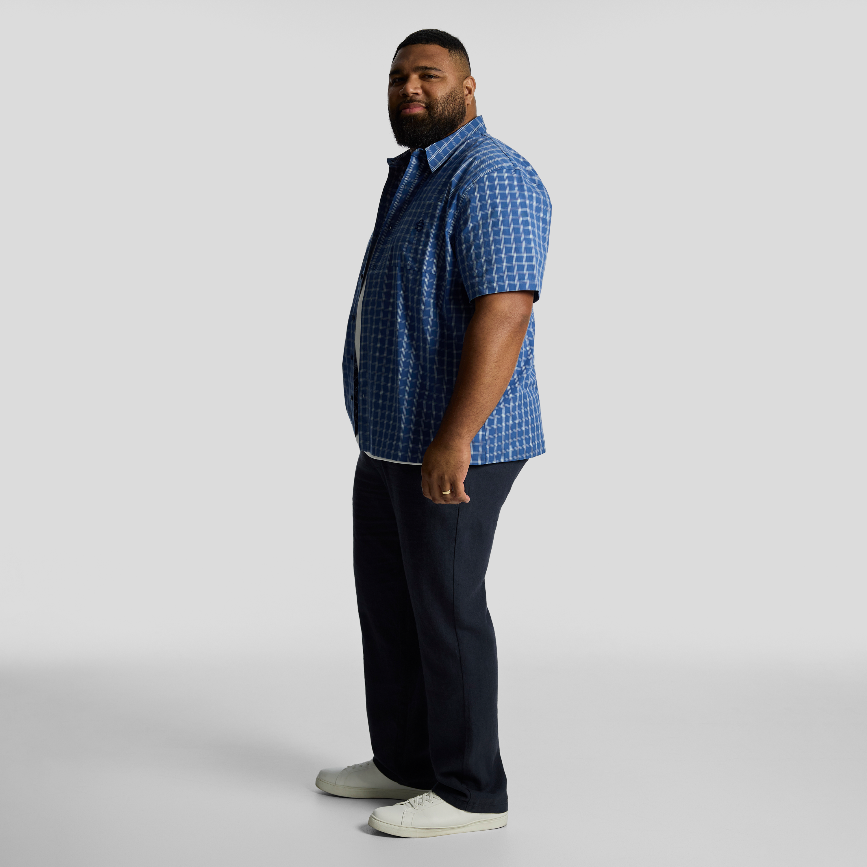 Blue Stride Relaxed Fit Shirt