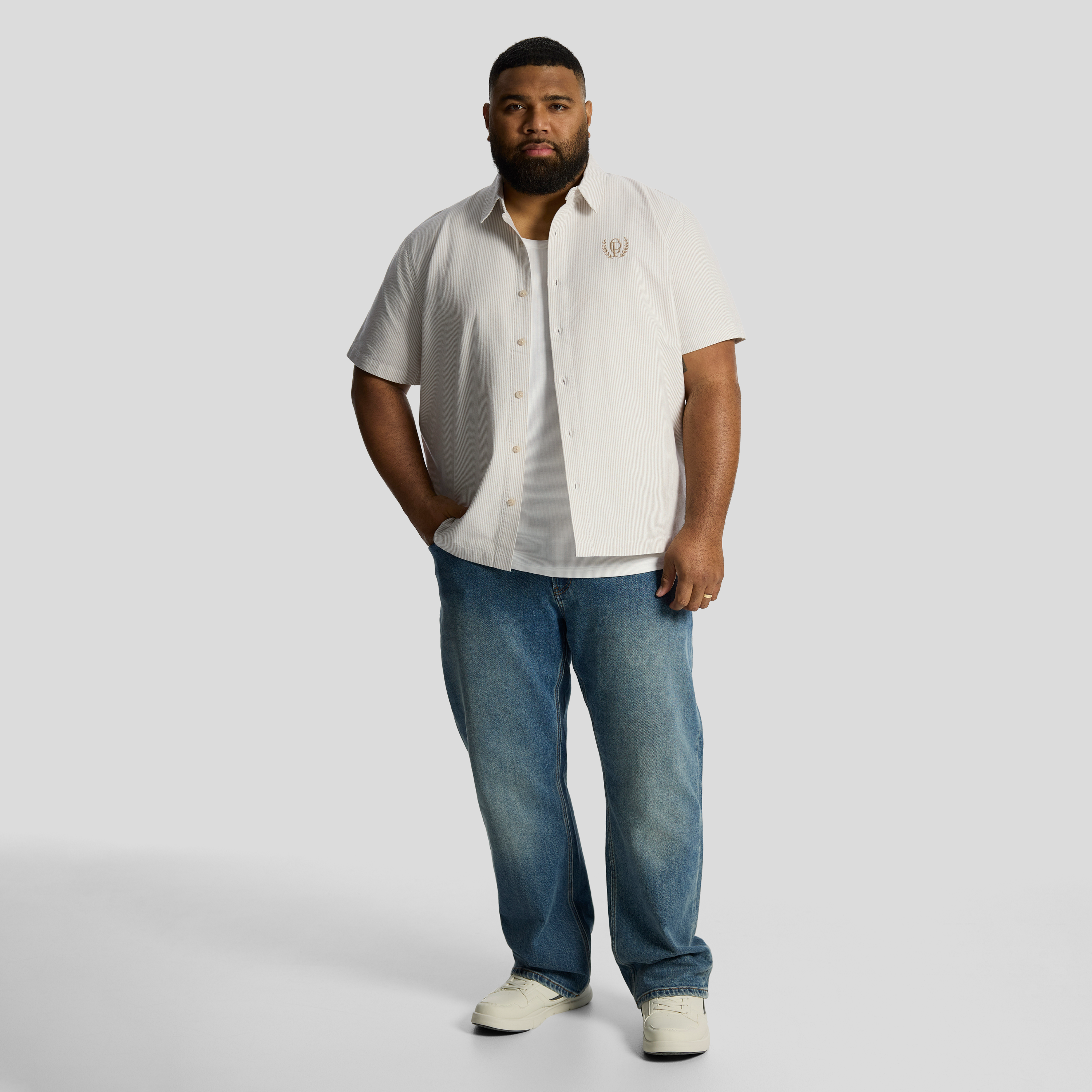 Chocolate Mono Relaxed Fit Shirt
