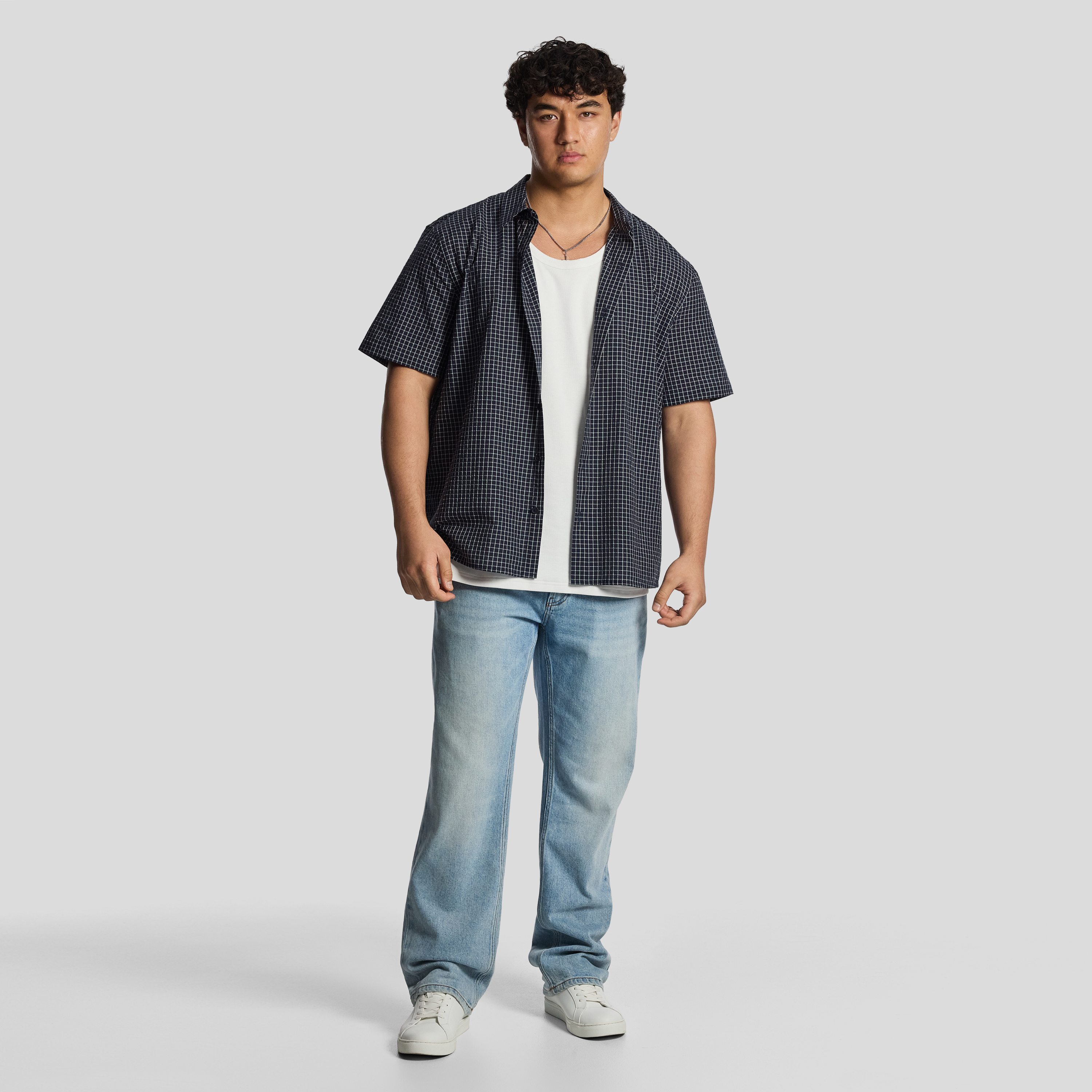 Navy Johnson Relaxed Fit Shirt