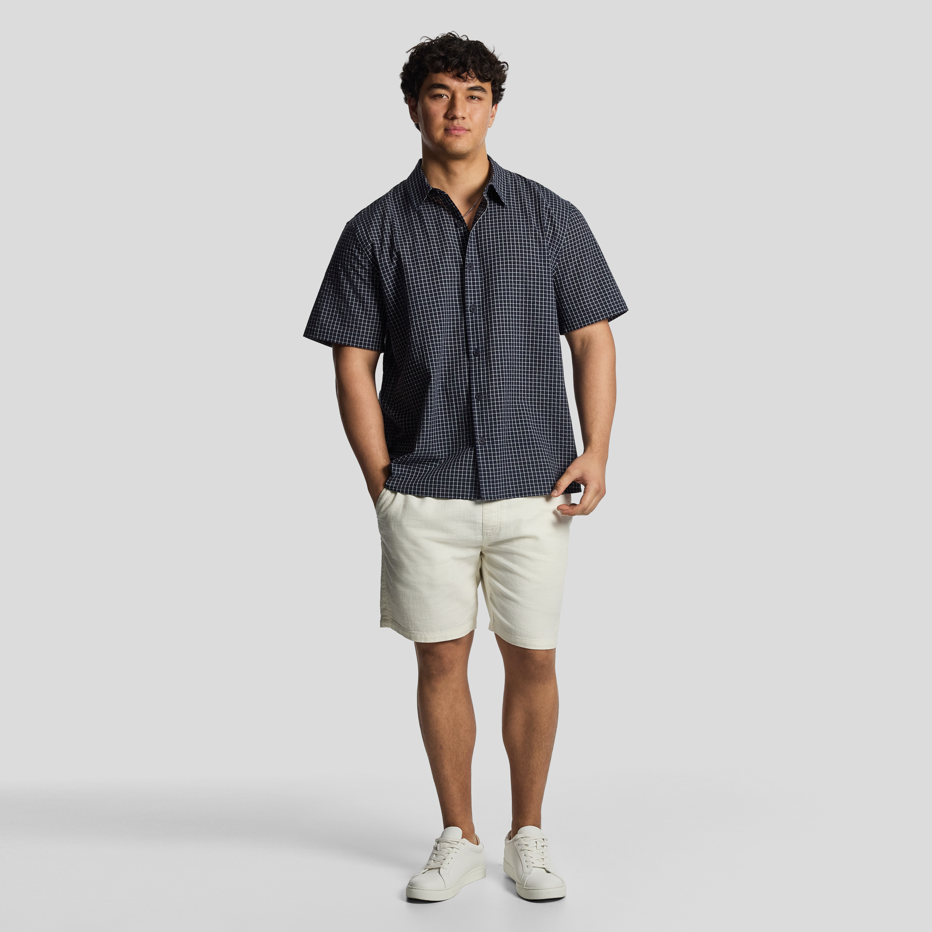 Navy Johnson Relaxed Fit Shirt