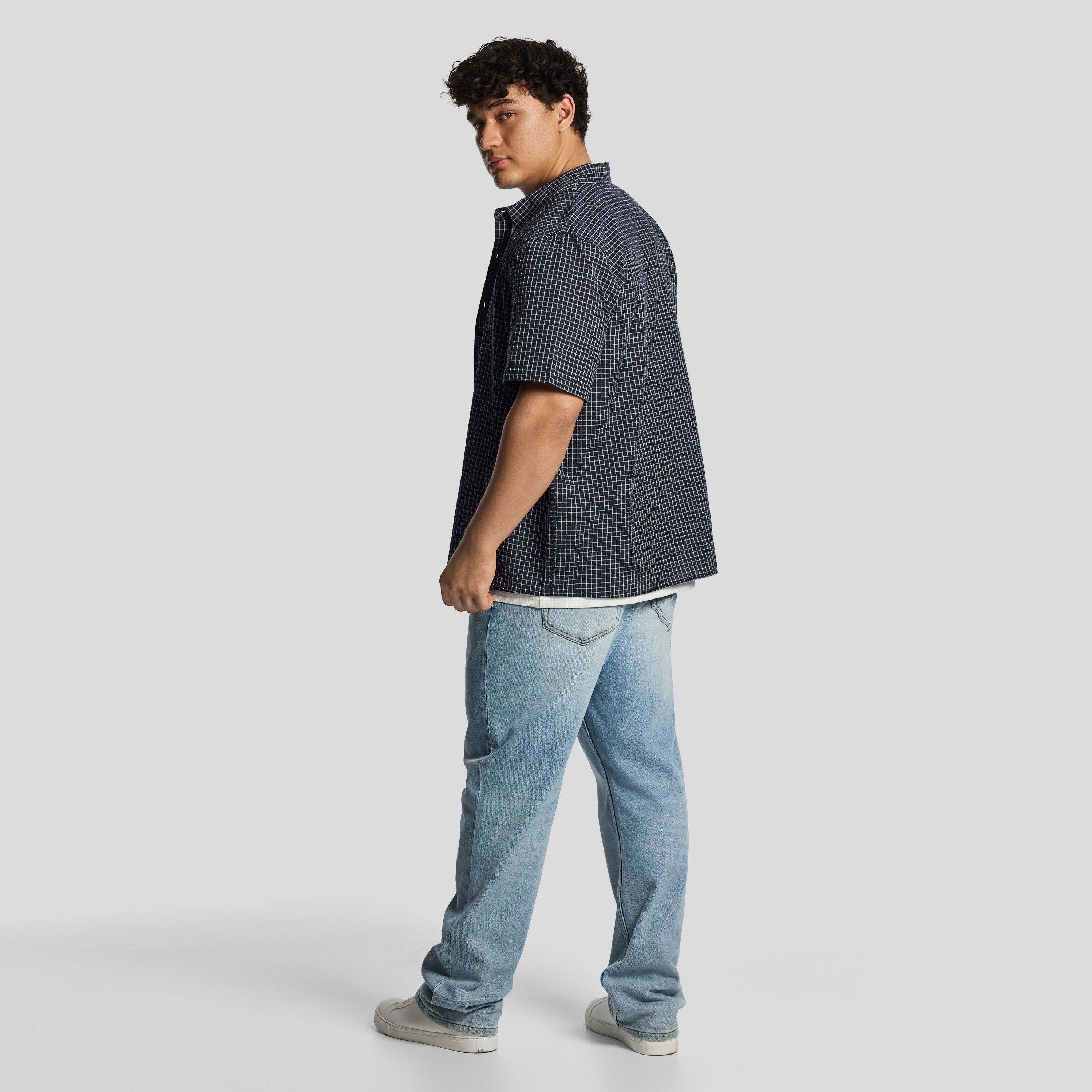 Navy Johnson Relaxed Fit Shirt