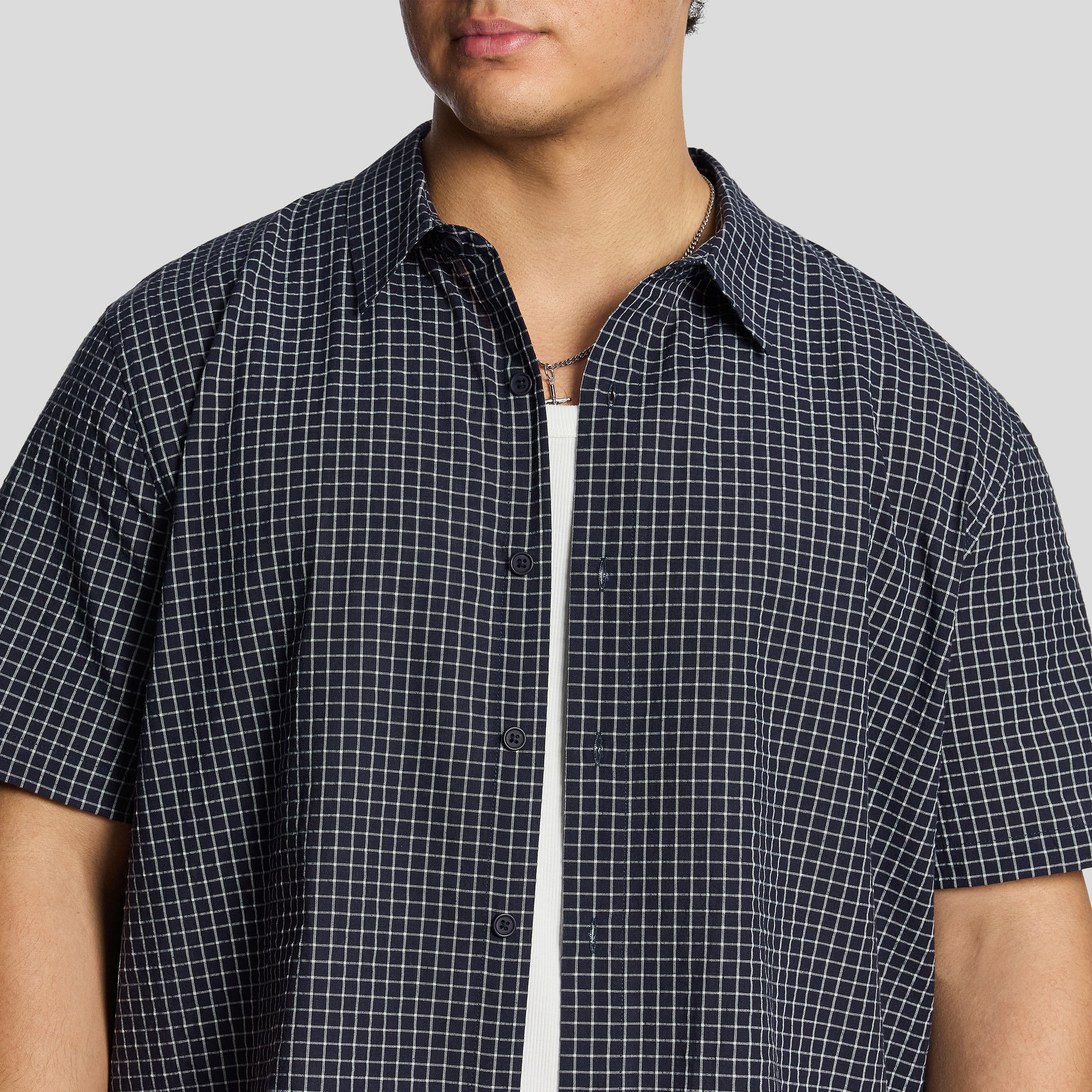 Navy Johnson Relaxed Fit Shirt