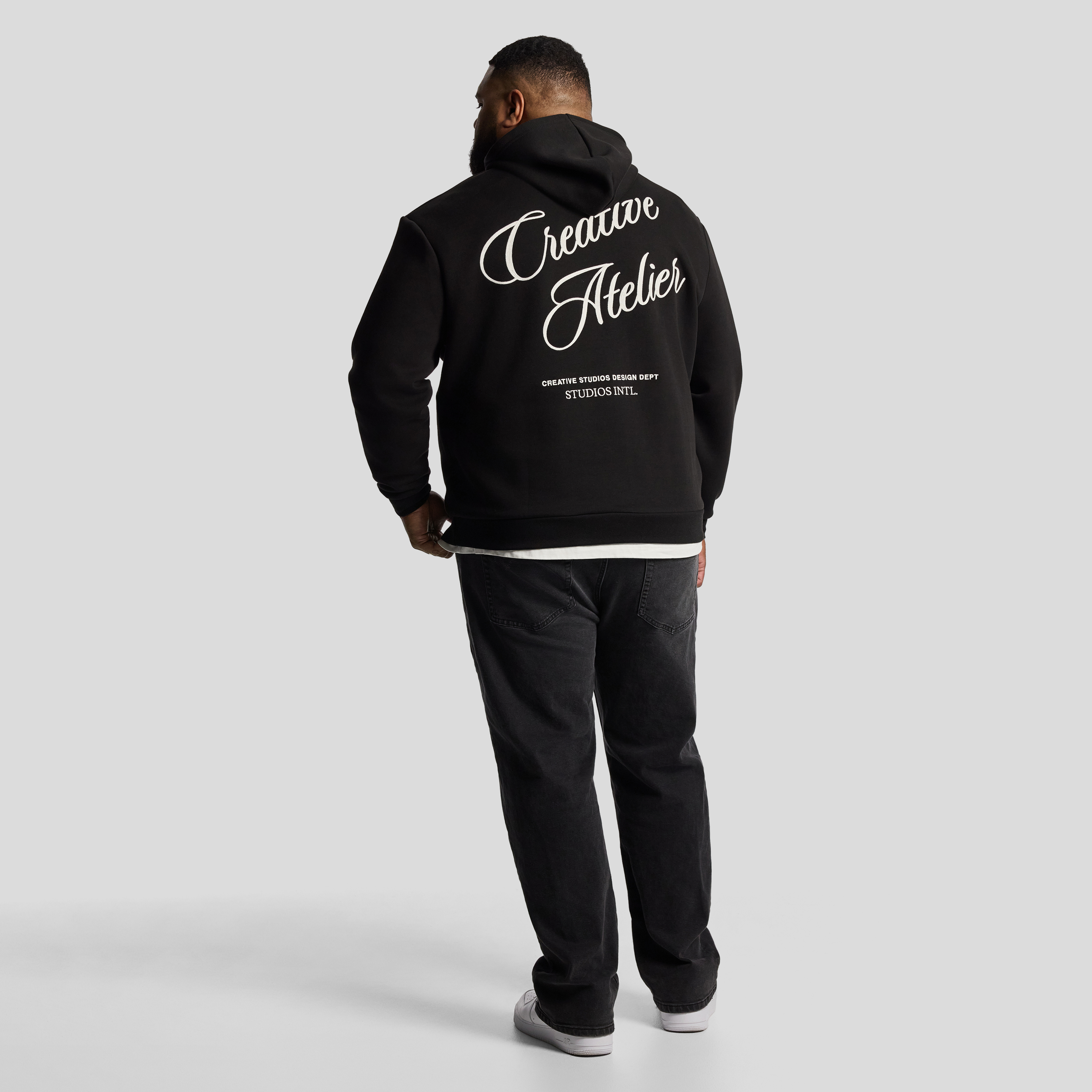 Black Studio Relaxed Hooded Sweat