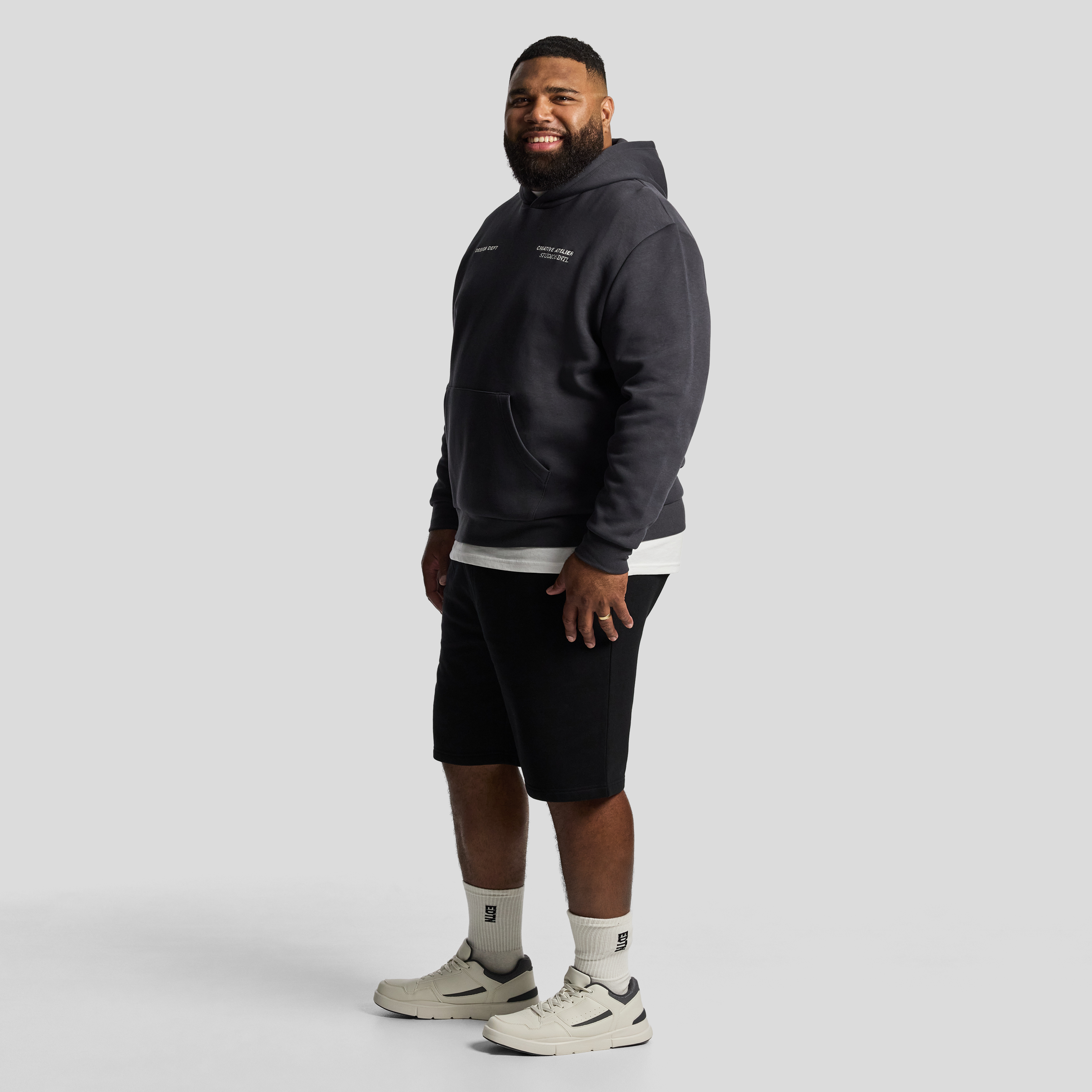 Charcoal Studio Relaxed Hooded Sweat