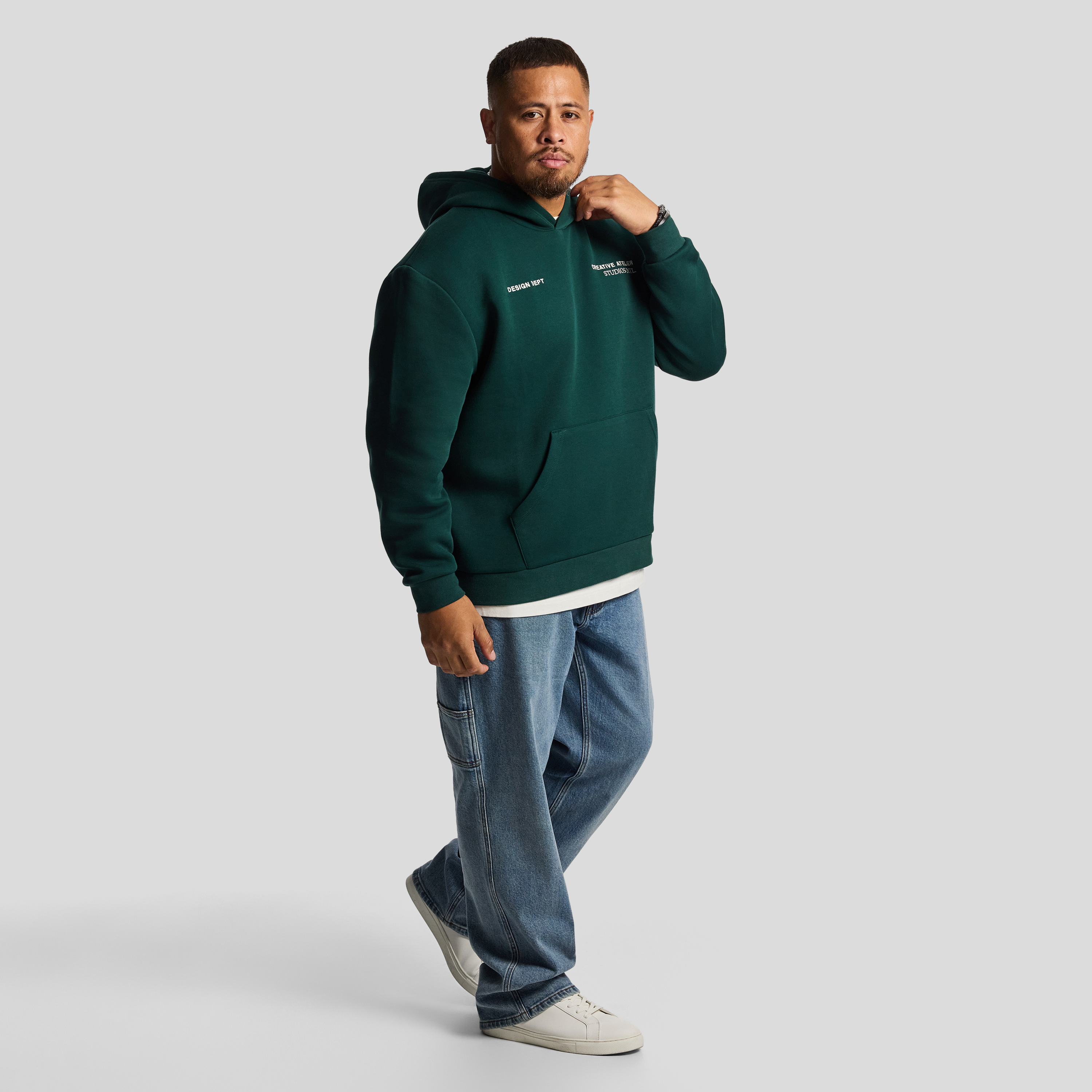 Green Studio Relaxed Hooded Sweat