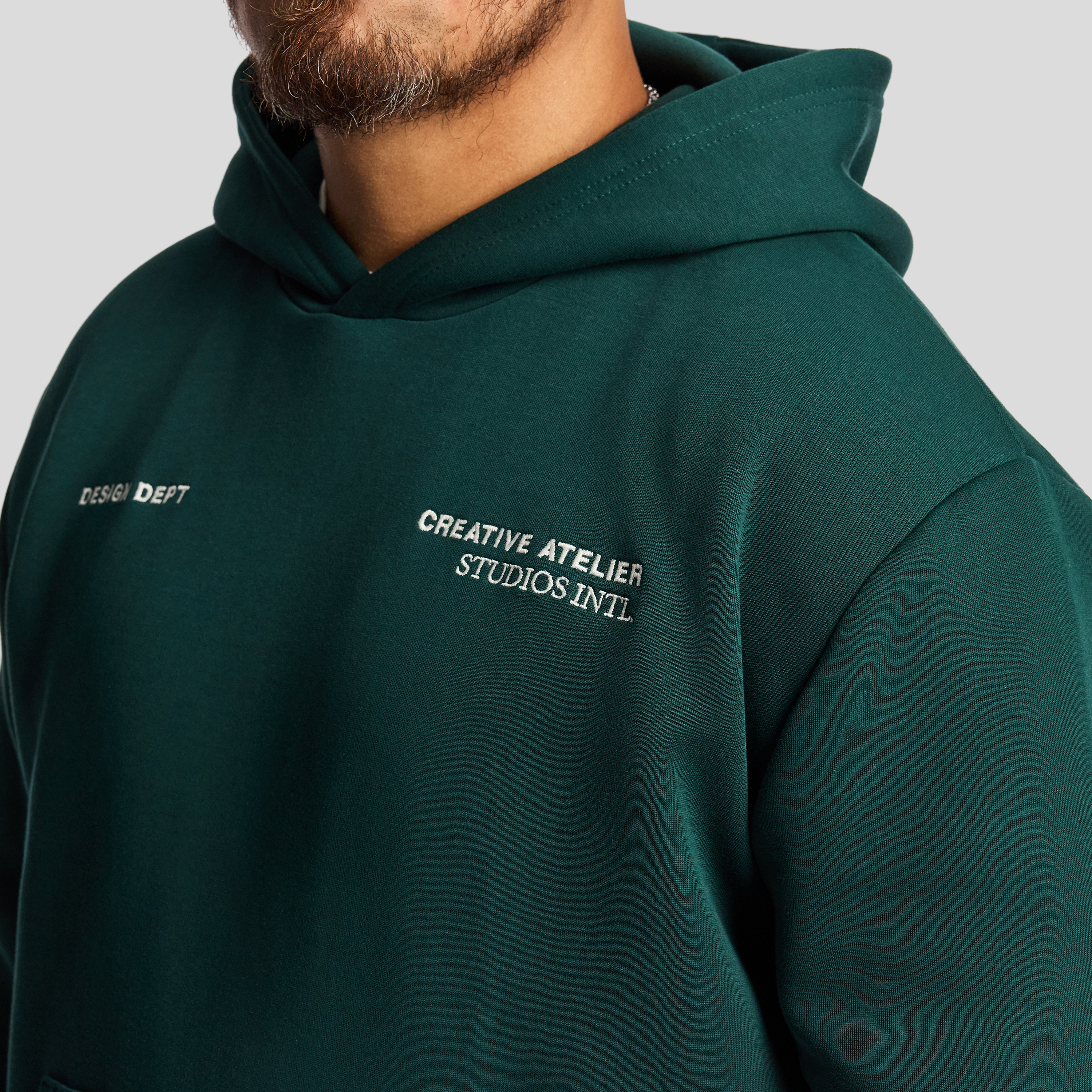 Green Studio Relaxed Hooded Sweat