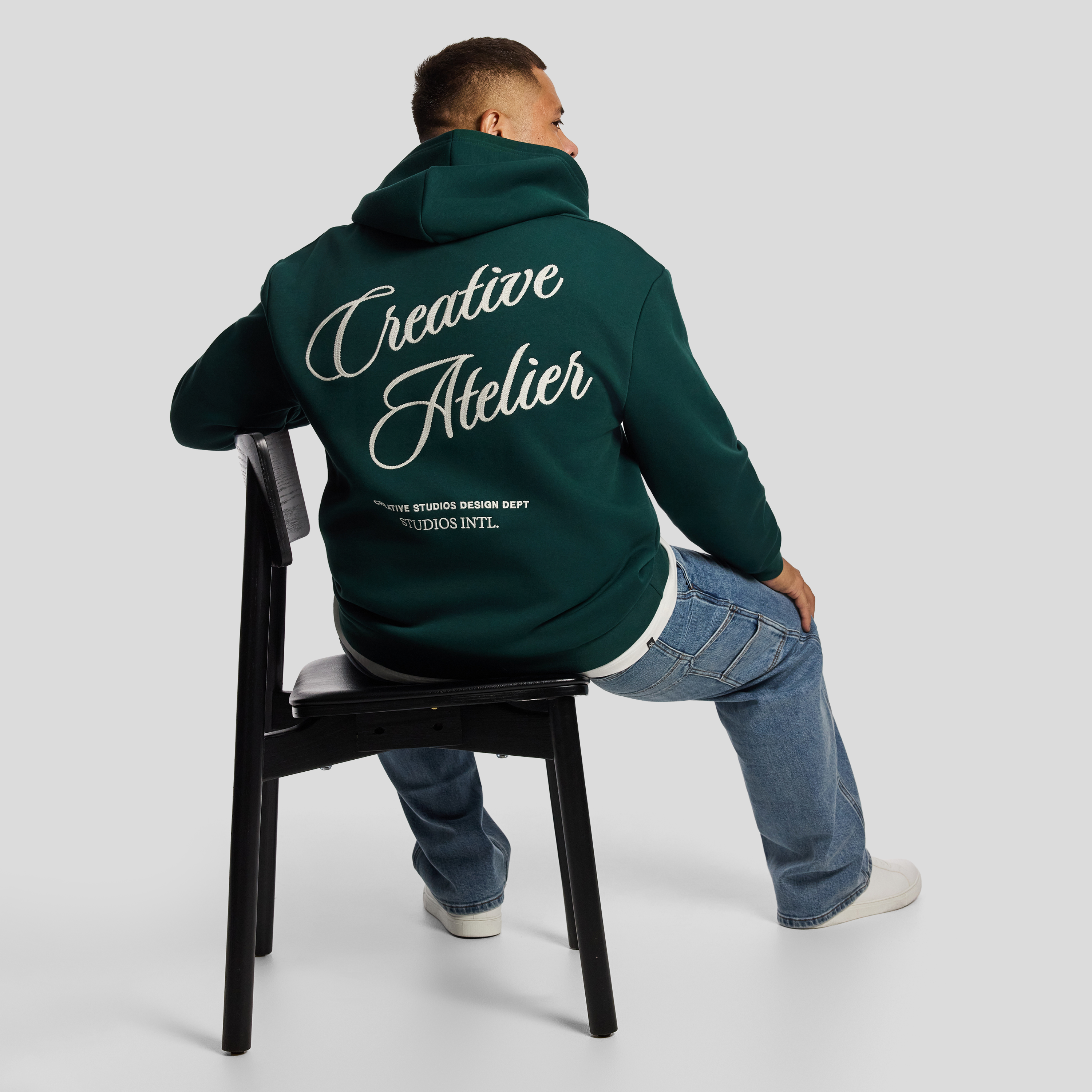 Green Studio Relaxed Hooded Sweat