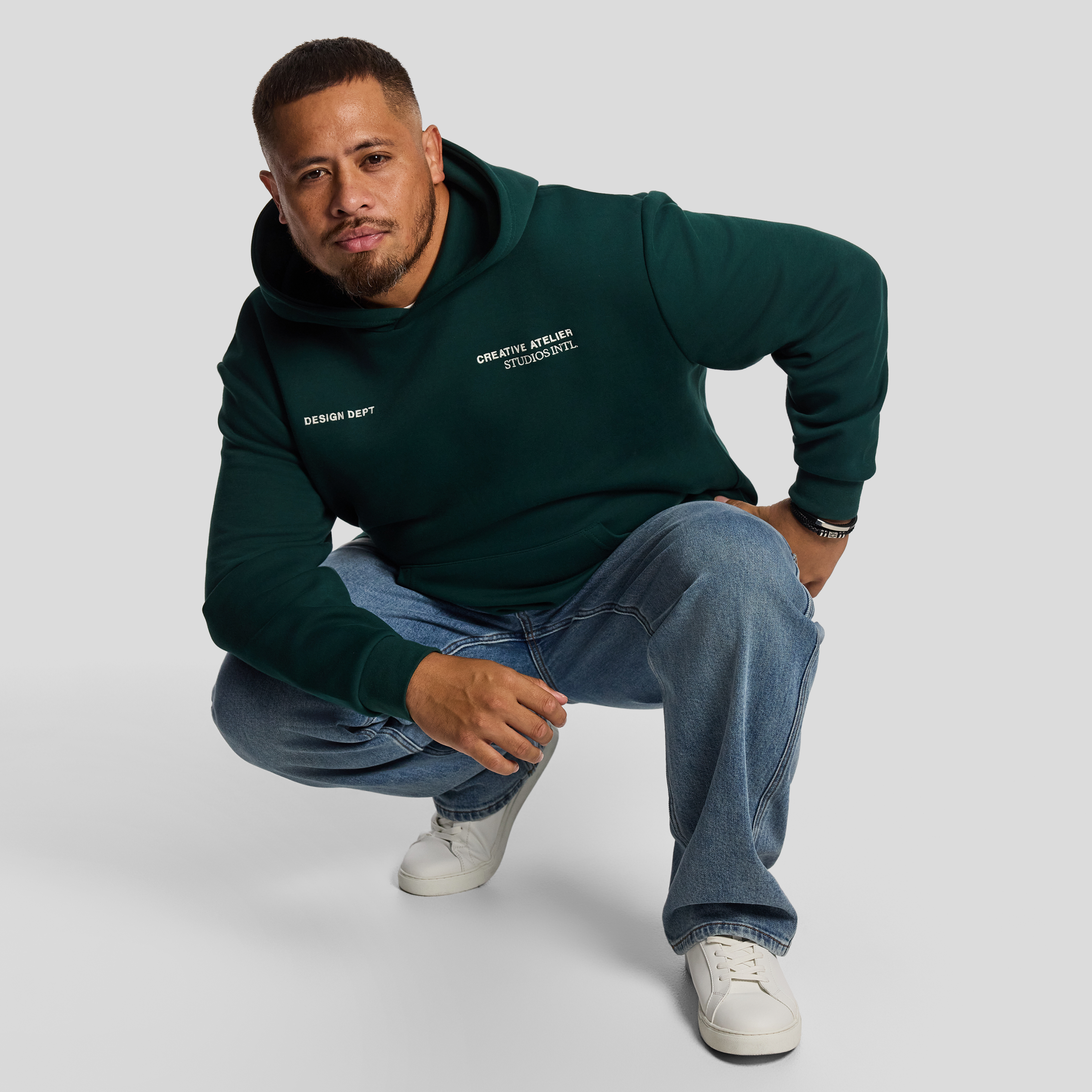 Green Studio Relaxed Hooded Sweat