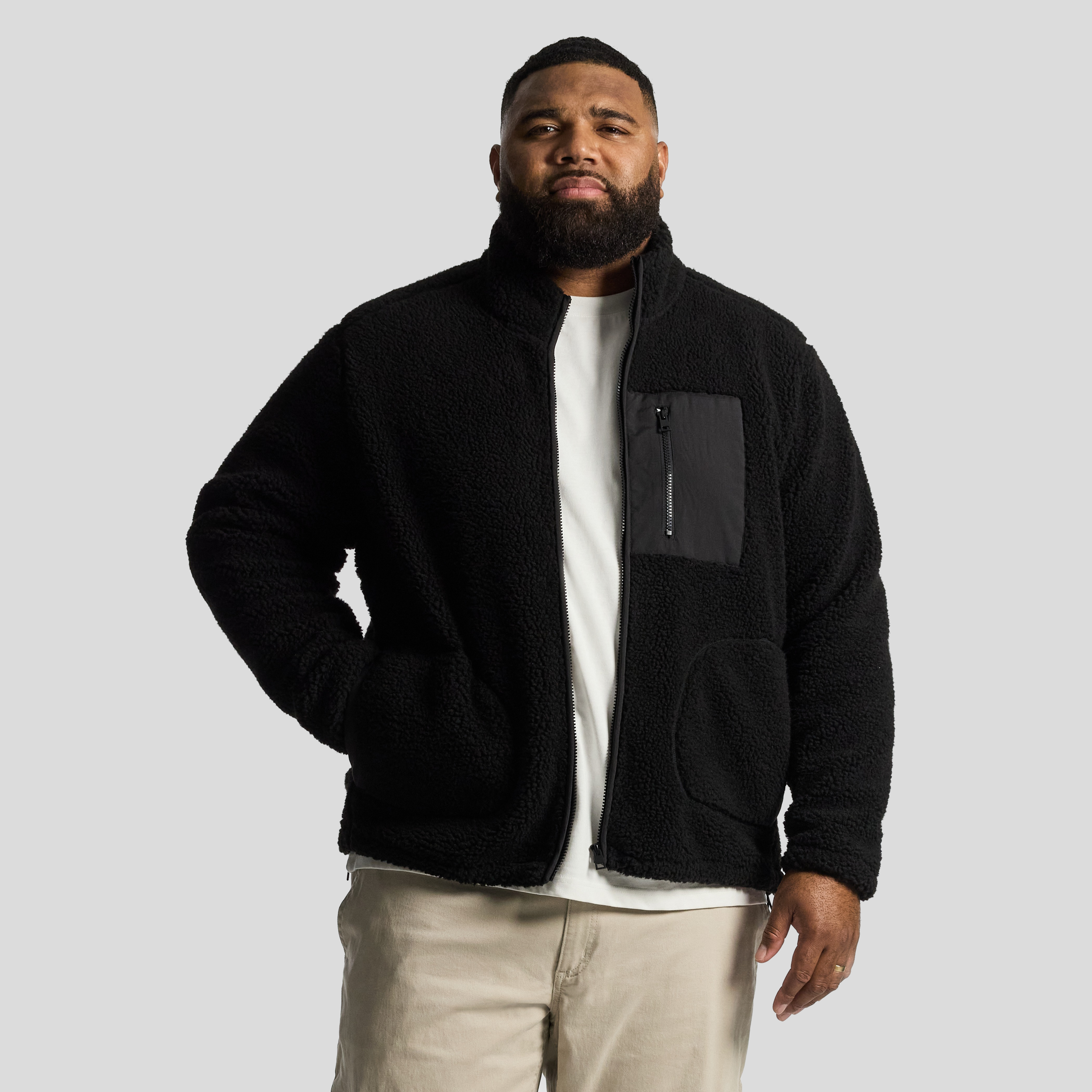 Teddy Zip Through Sweat