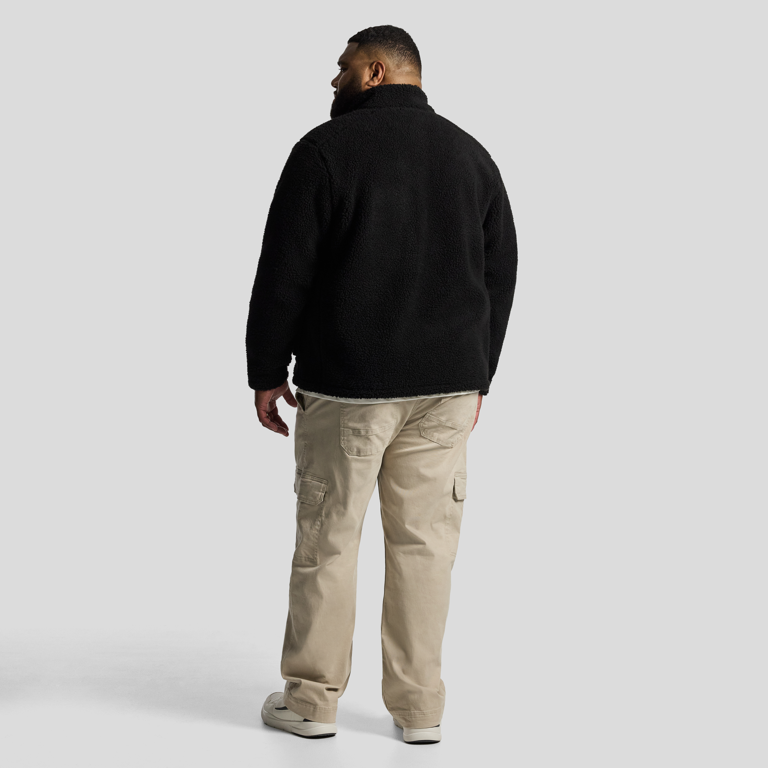 Black Teddy Zip Through Sweat