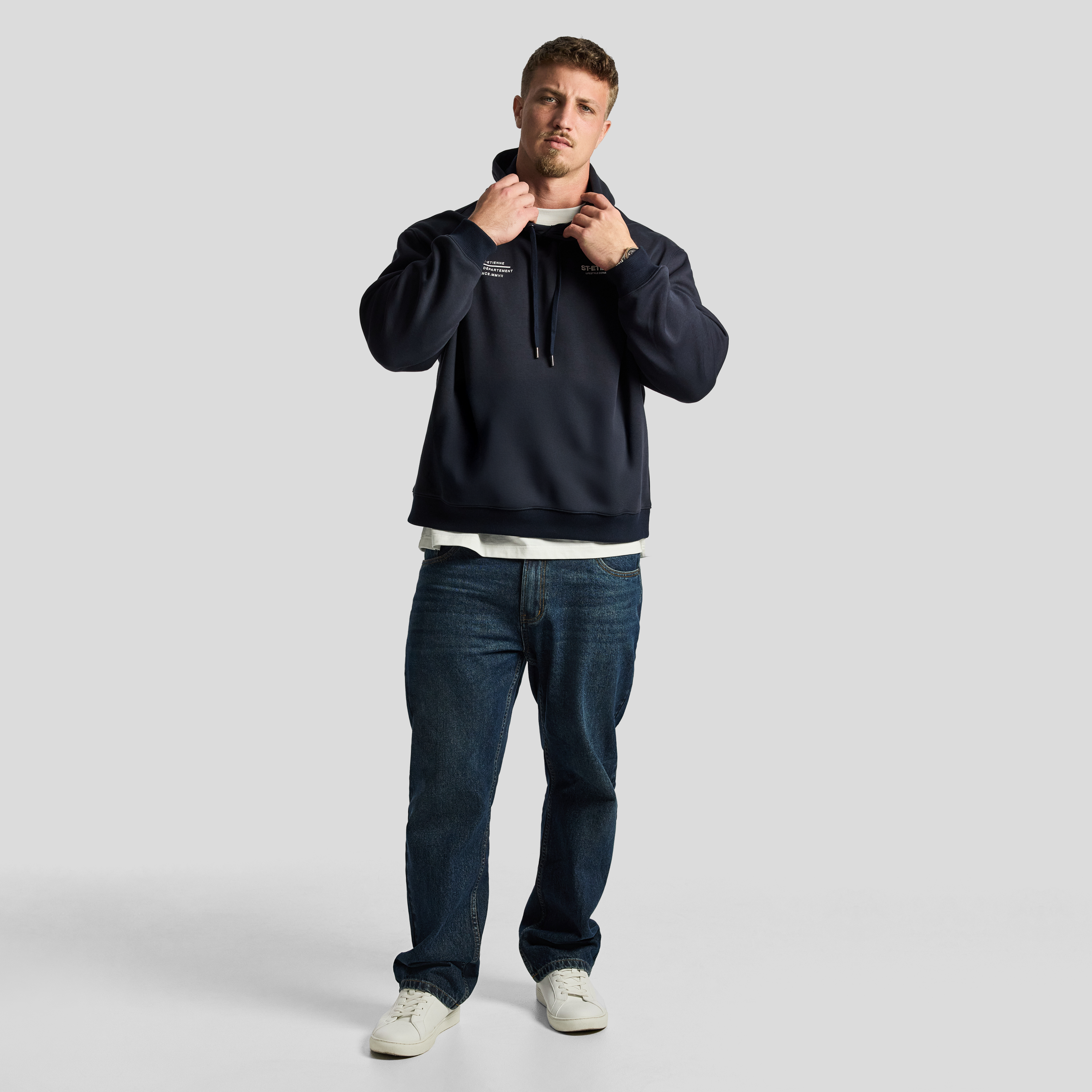 Navy Scott Relaxed Pullover Sweat