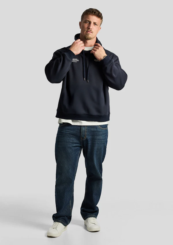 Navy Scott Relaxed Pullover Sweat