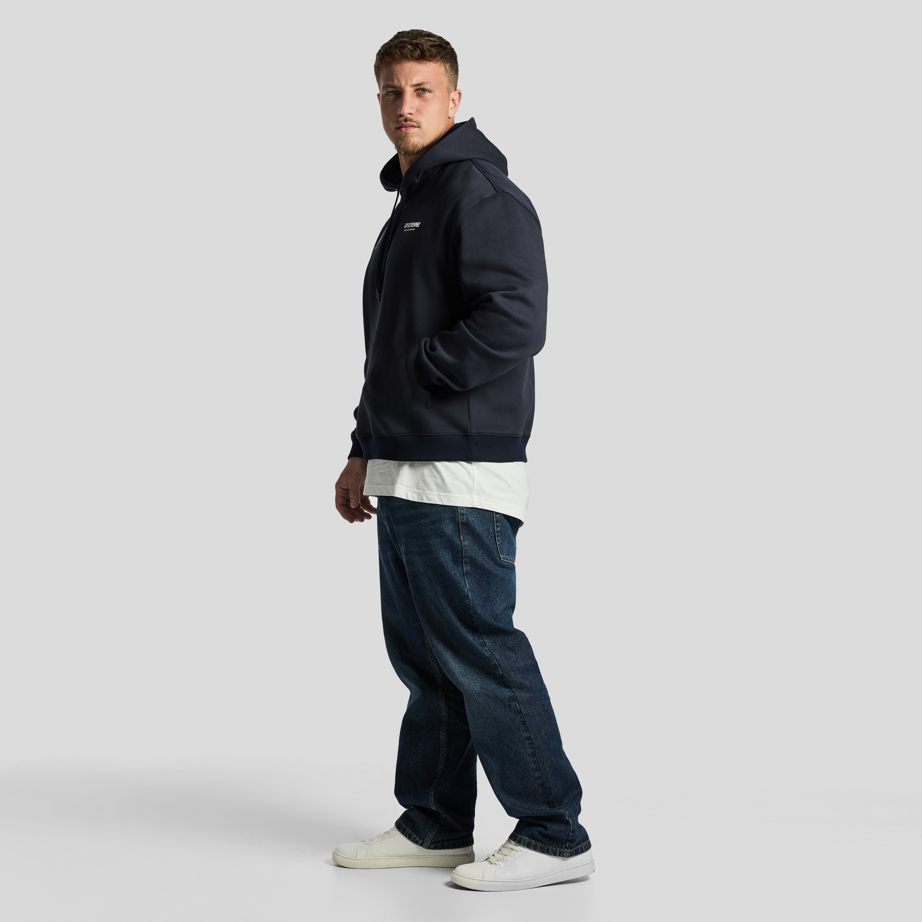 Navy Scott Relaxed Pullover Sweat