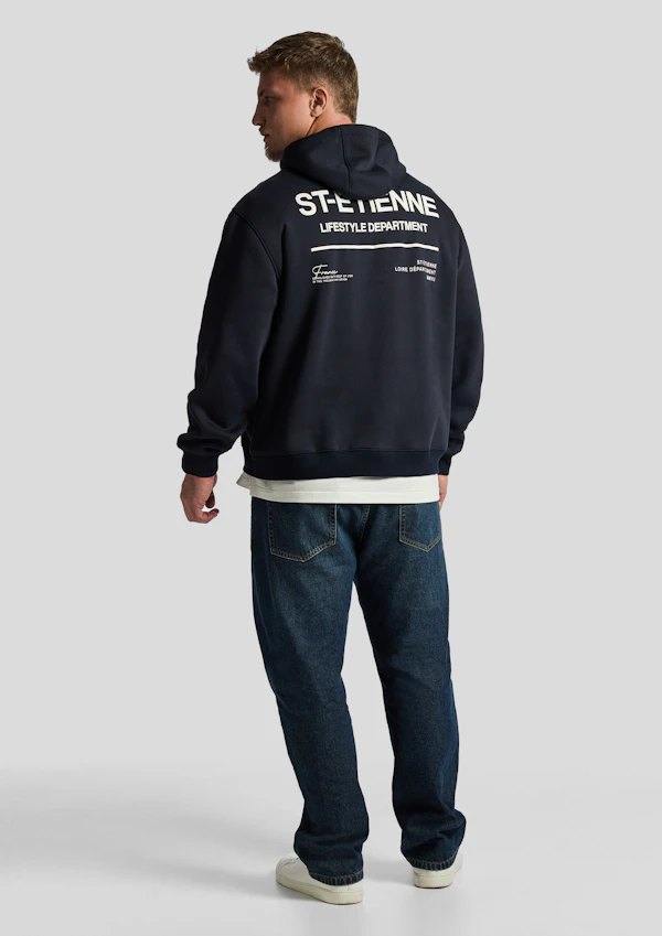 Navy Scott Relaxed Pullover Sweat