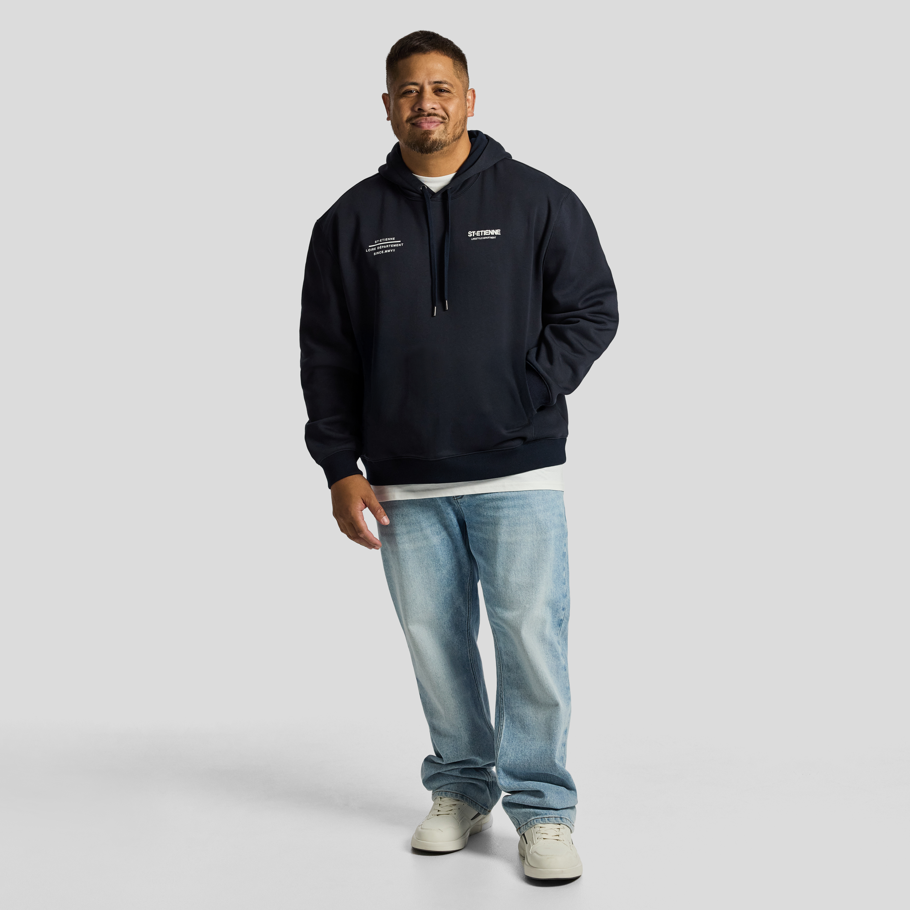 Navy Scott Relaxed Pullover Sweat