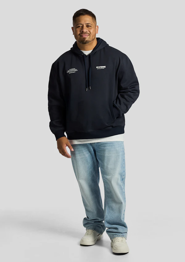 Navy Scott Relaxed Pullover Sweat