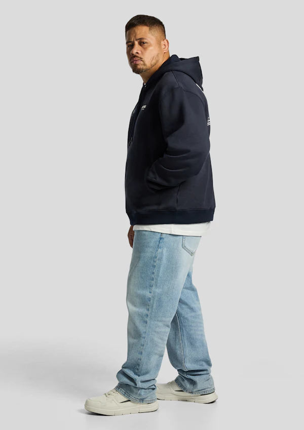 Navy Scott Relaxed Pullover Sweat