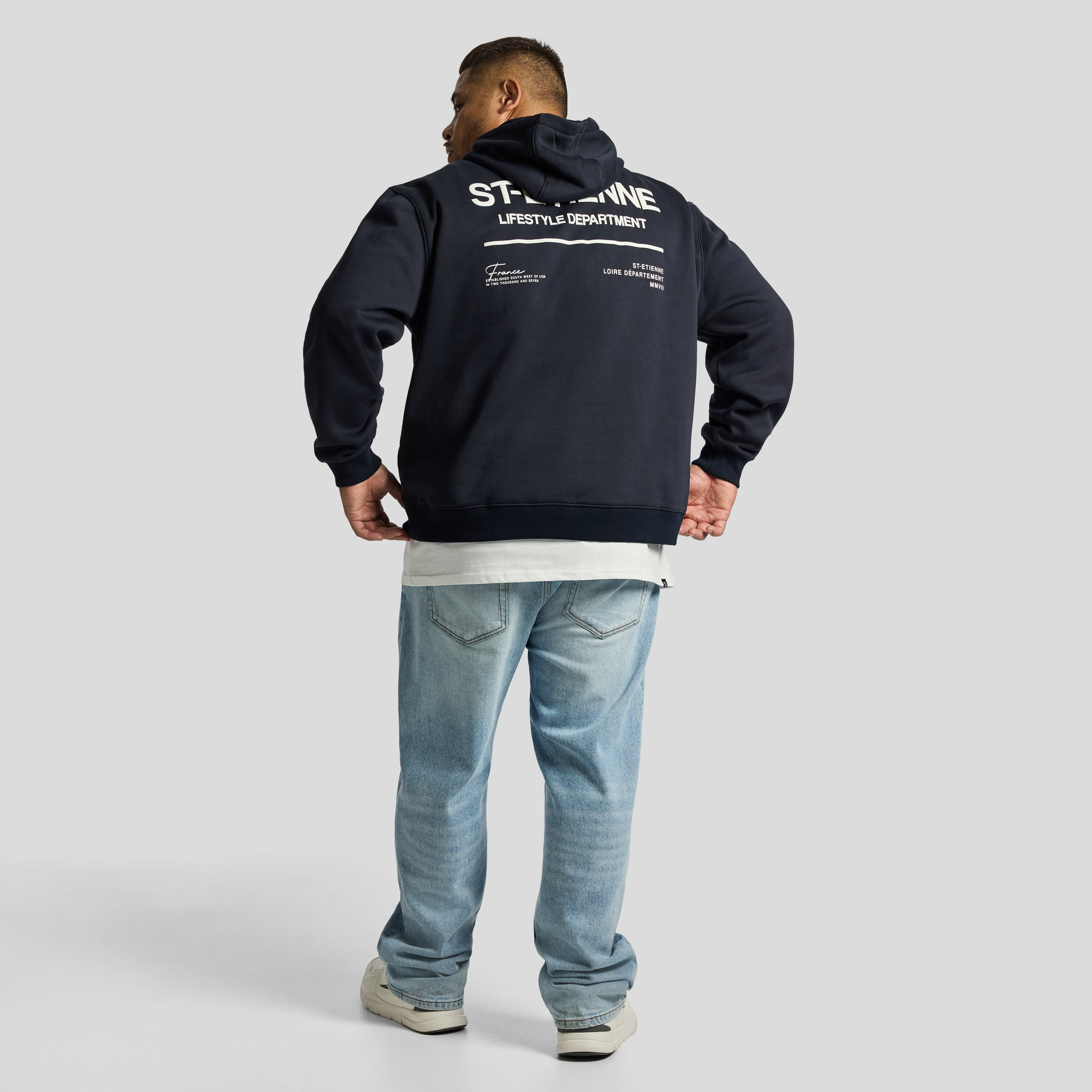 Navy Scott Relaxed Pullover Sweat