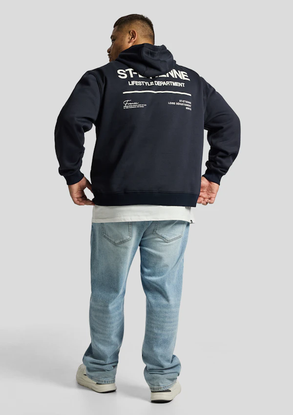 Navy Scott Relaxed Pullover Sweat