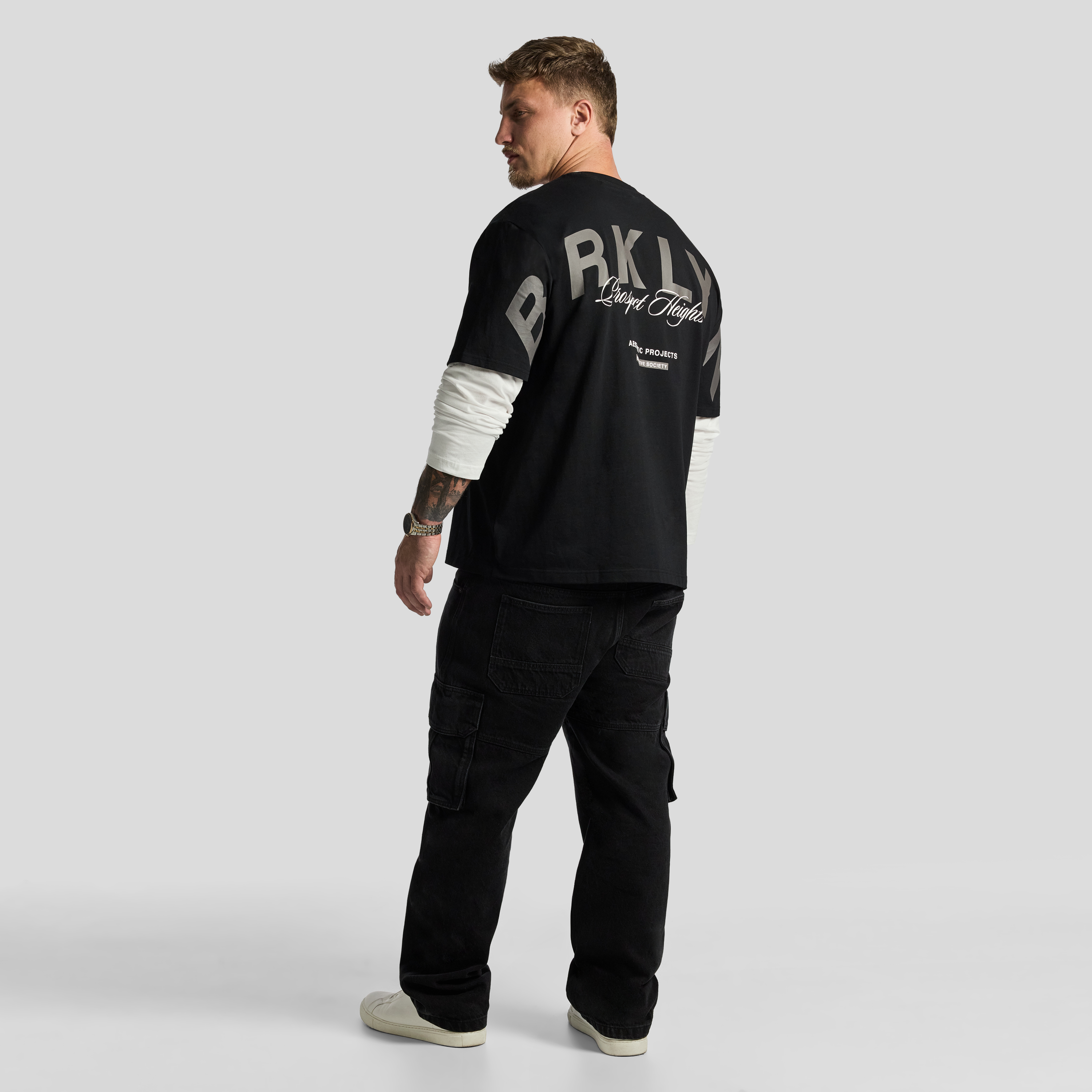 Black Prospect Relaxed Crew Neck Tee