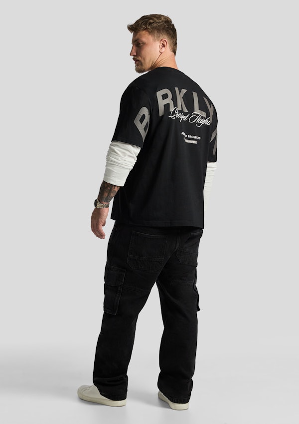 Black Prospect Relaxed Crew Neck Tee