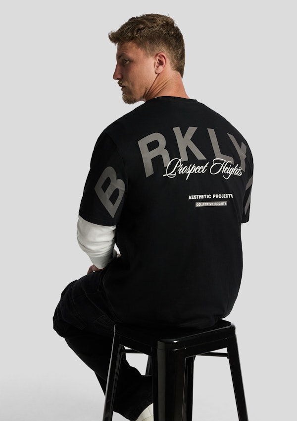 Black Prospect Relaxed Crew Neck Tee