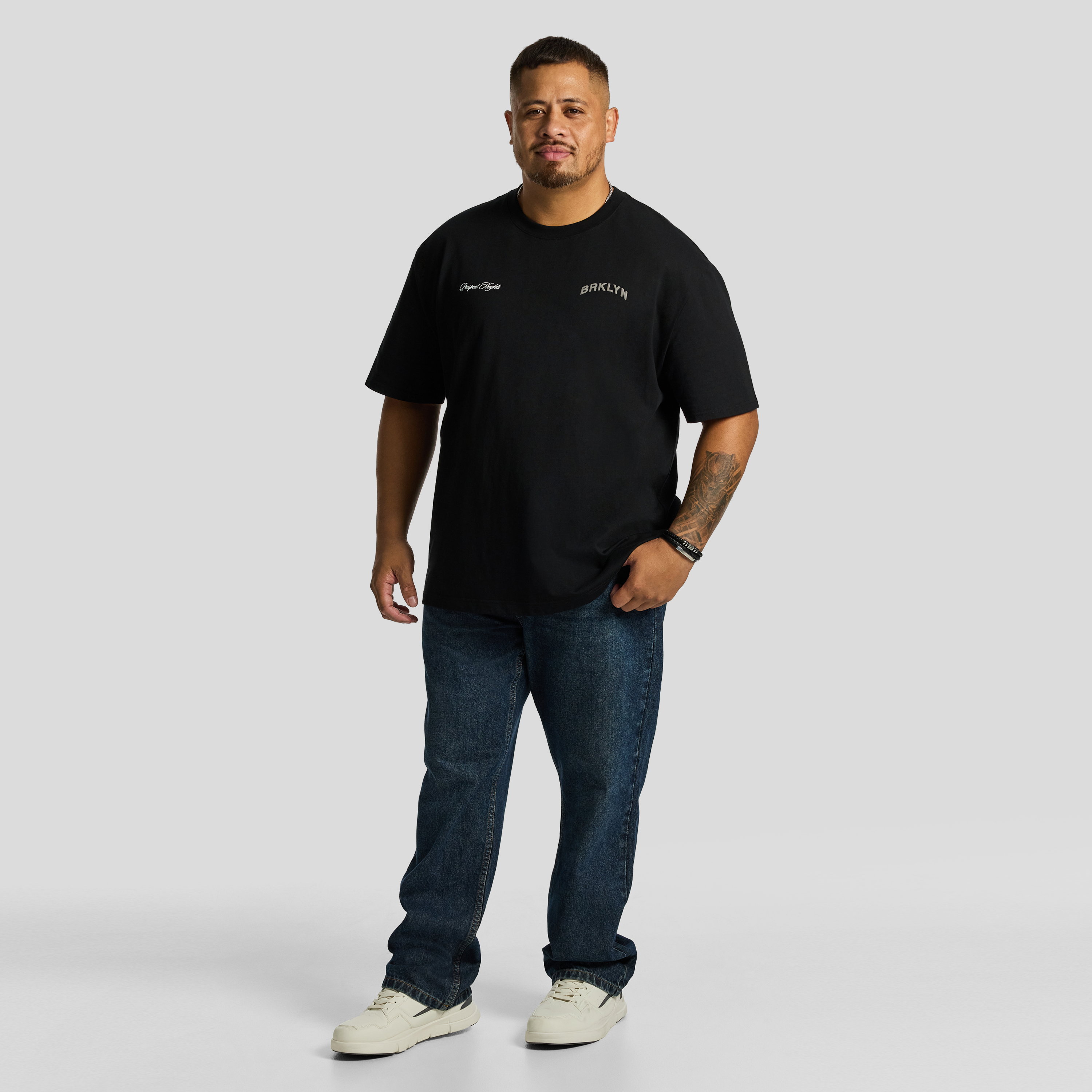 Black Prospect Relaxed Crew Neck Tee