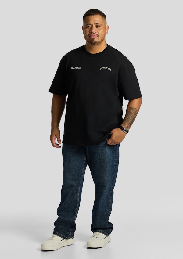 Black Prospect Relaxed Crew Neck Tee