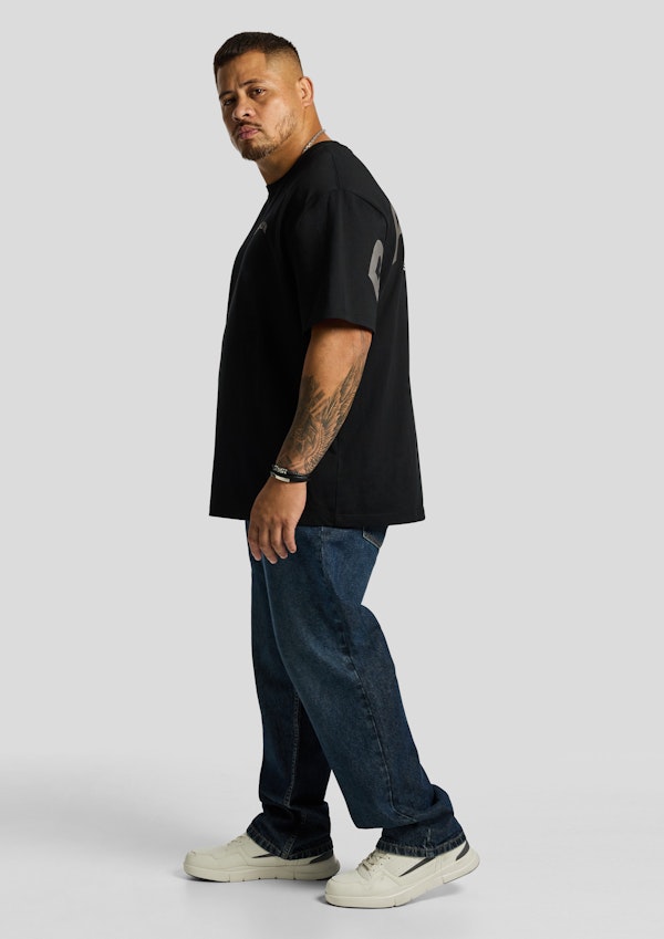 Black Prospect Relaxed Crew Neck Tee