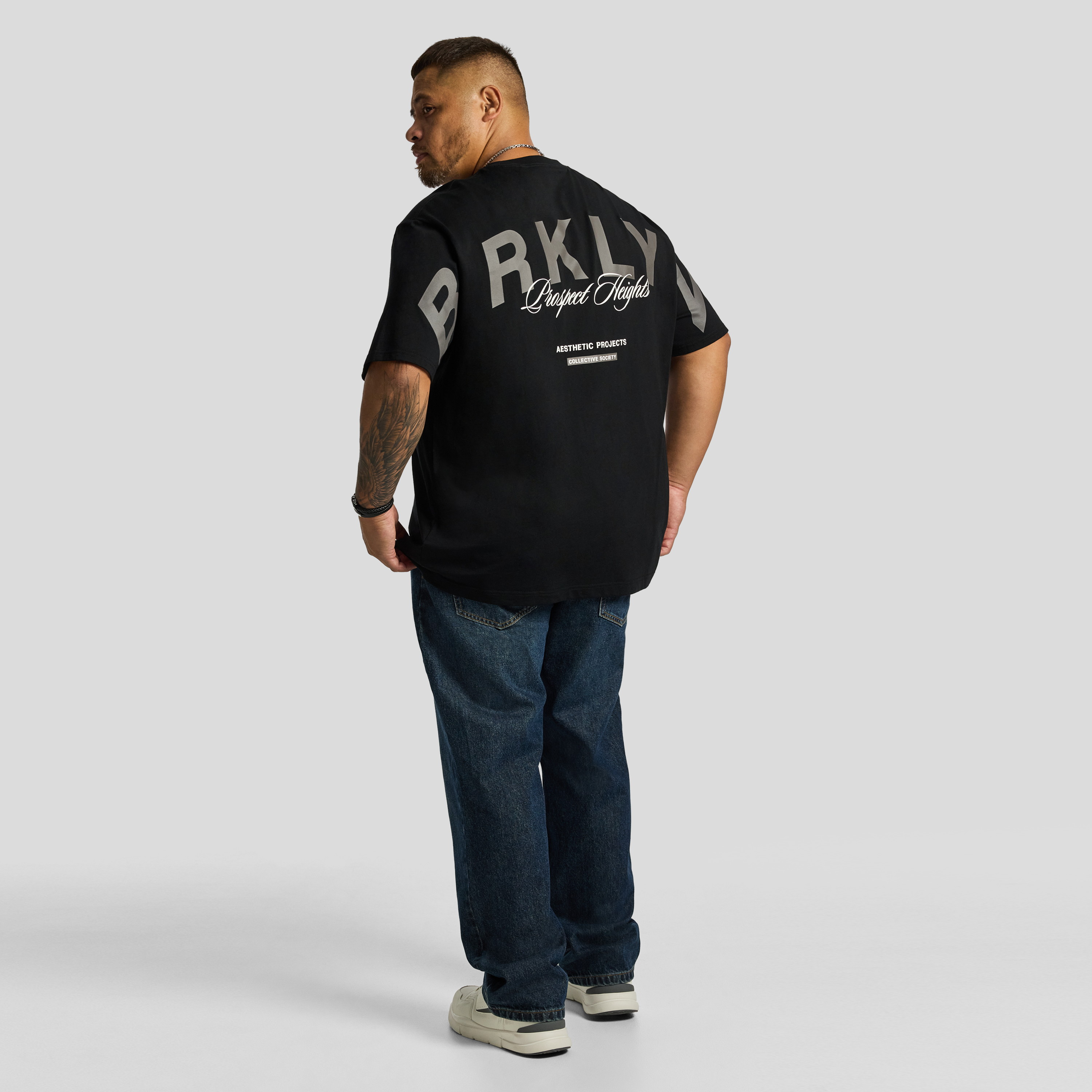 Black Prospect Relaxed Crew Neck Tee