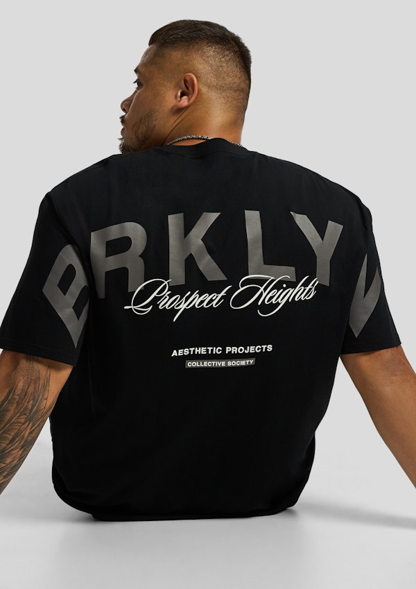 Black Prospect Relaxed Crew Neck Tee