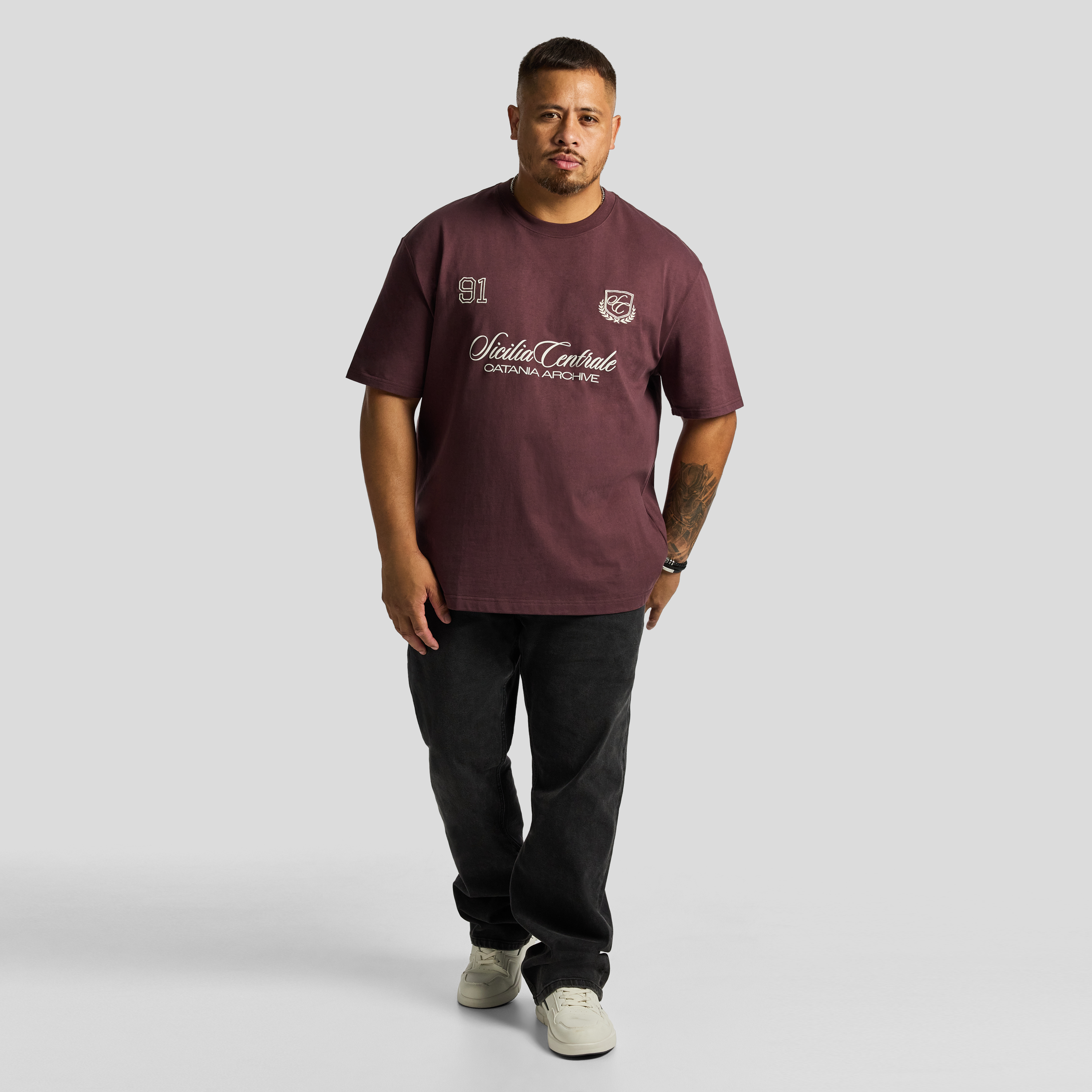 Wine Amsterdam Relaxed Crew Neck Tee