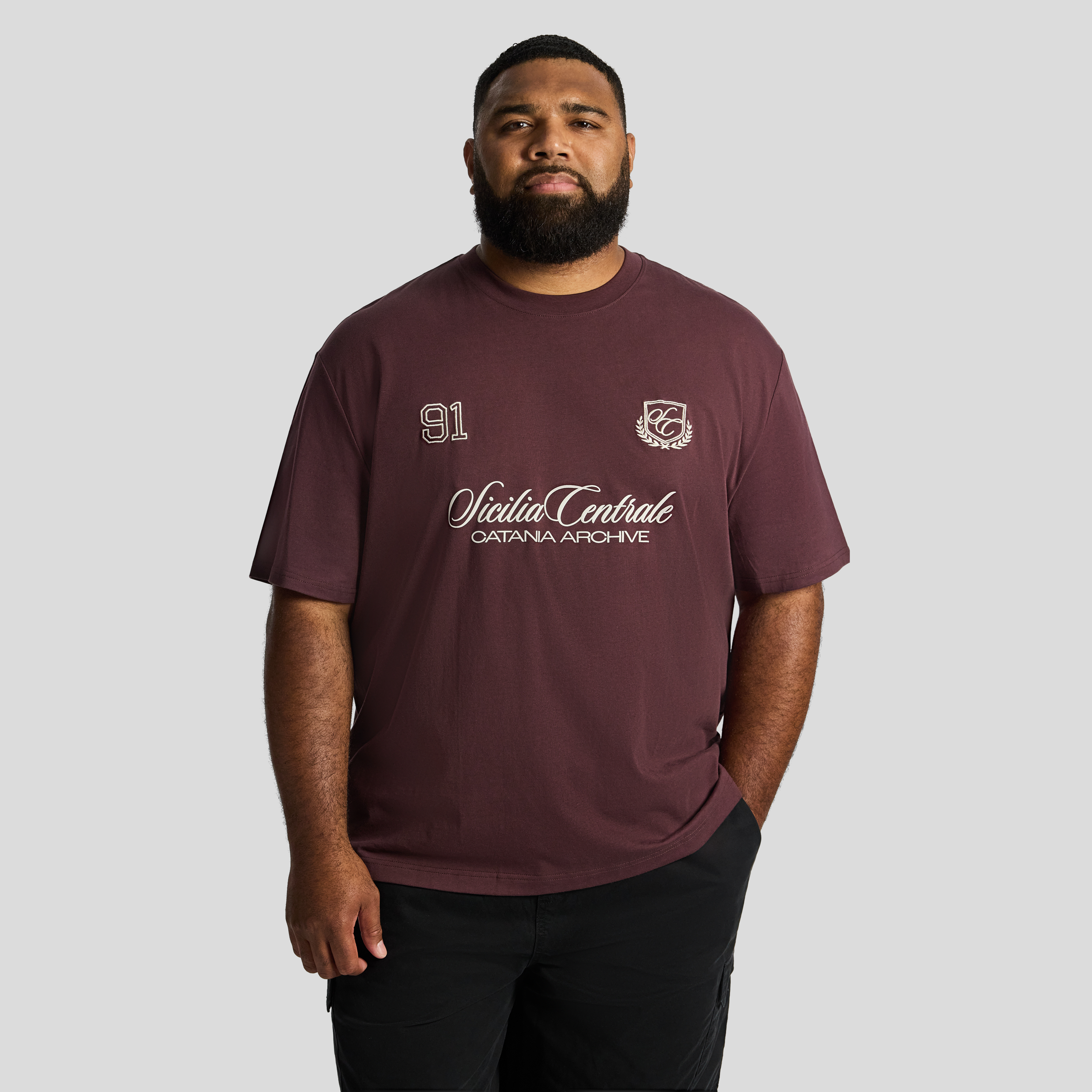 Wine Amsterdam Relaxed Crew Neck Tee