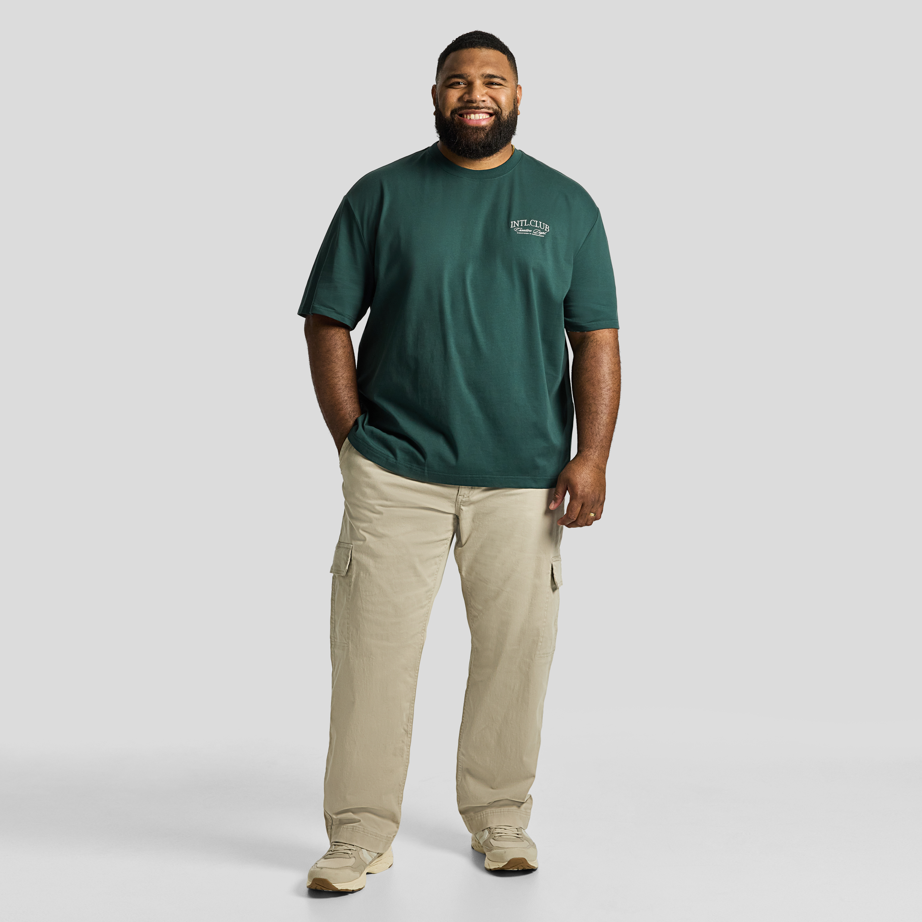 Dark Green Club Relaxed Crew Neck Tee