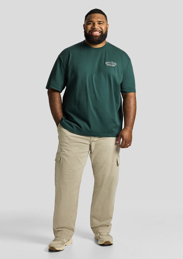 Dark Green Club Relaxed Crew Neck Tee