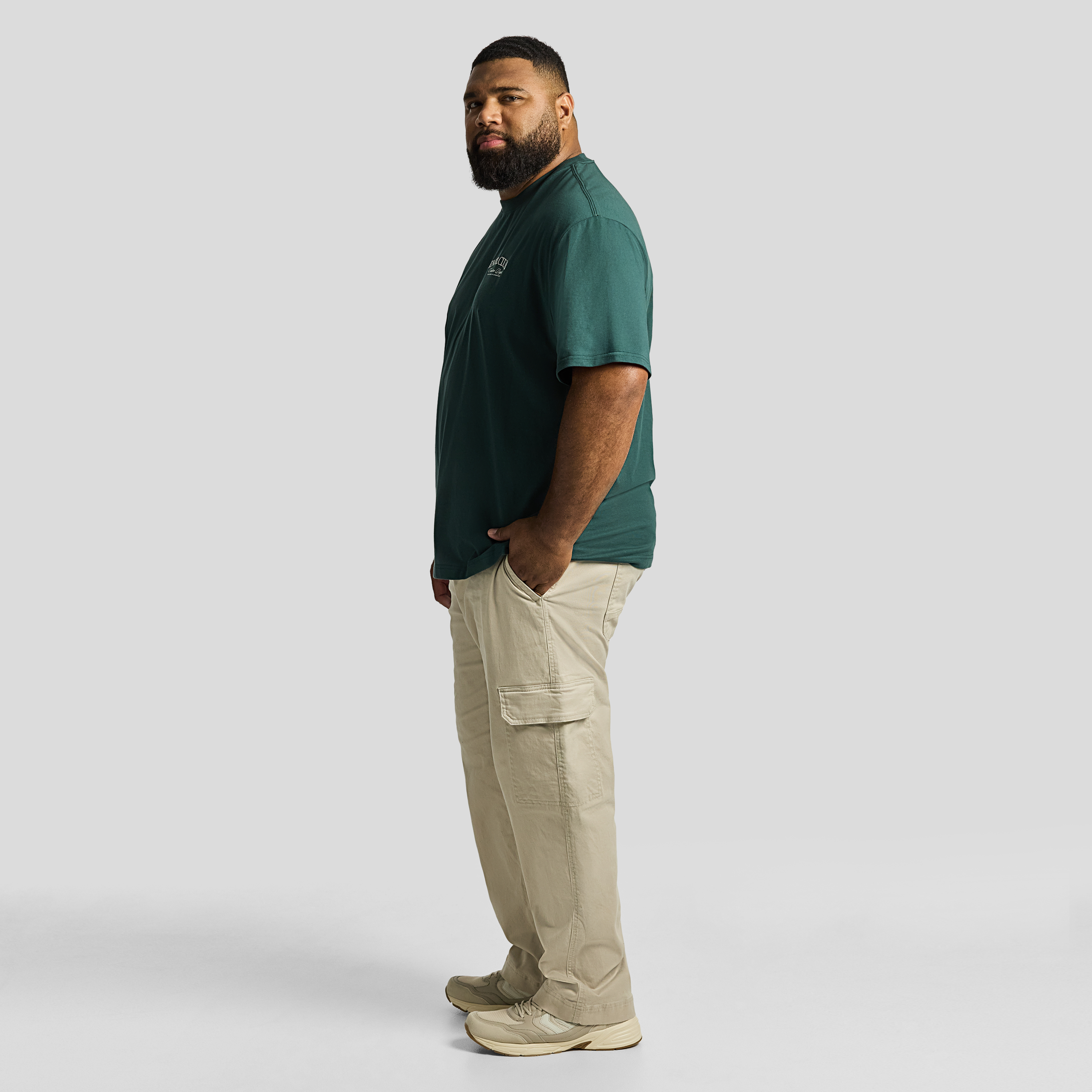 Dark Green Club Relaxed Crew Neck Tee