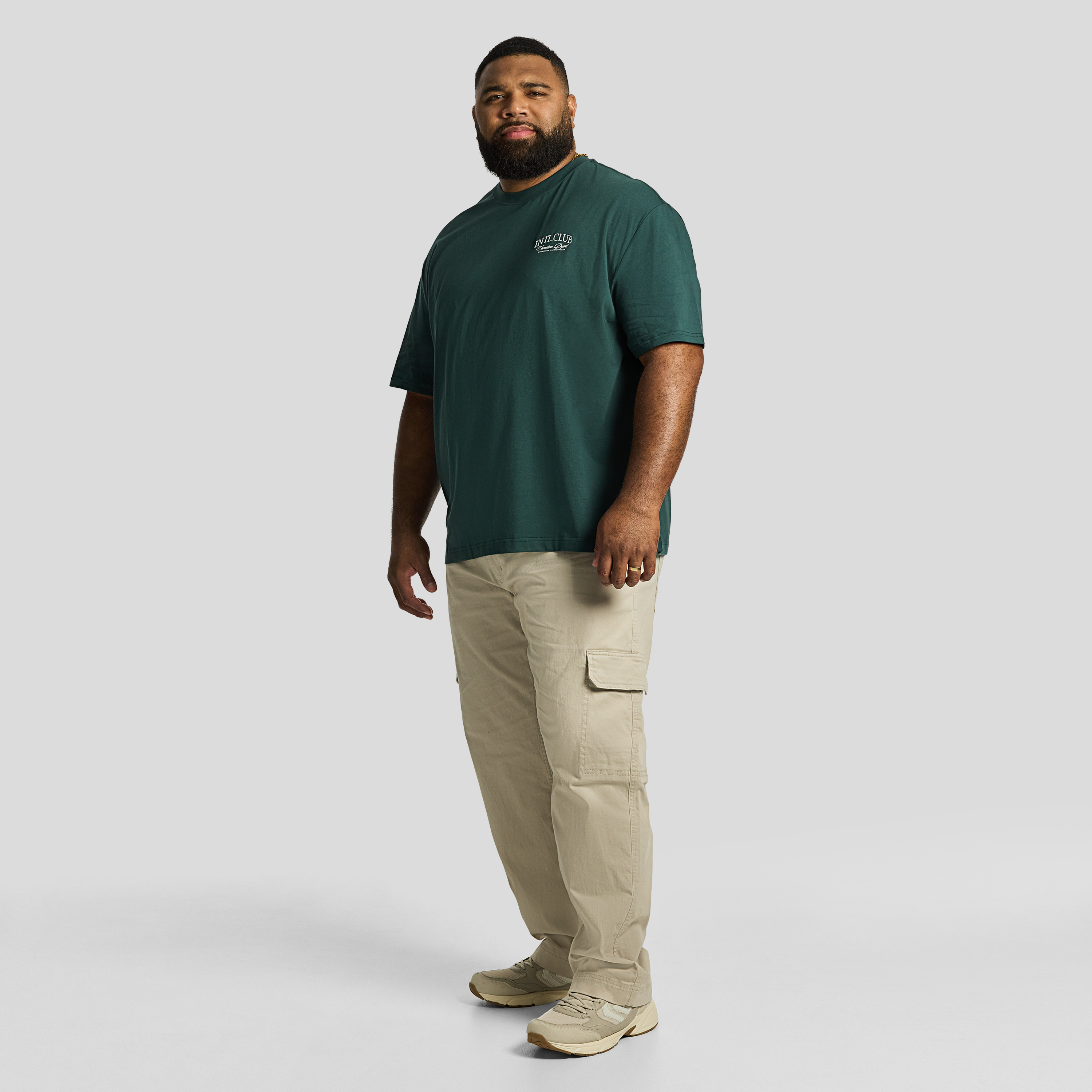 Dark Green Club Relaxed Crew Neck Tee