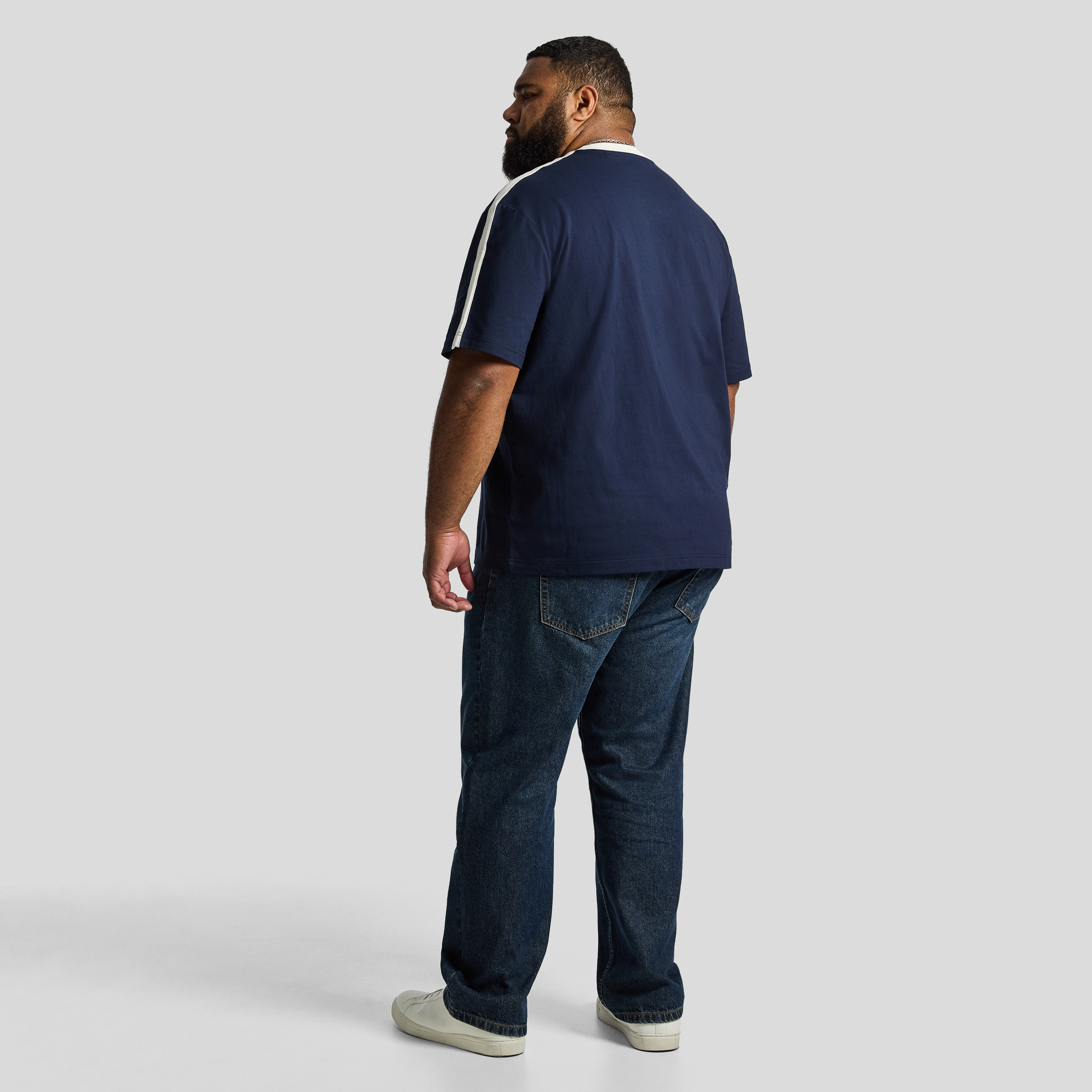 Navy Rationale Relaxed Crew Tee