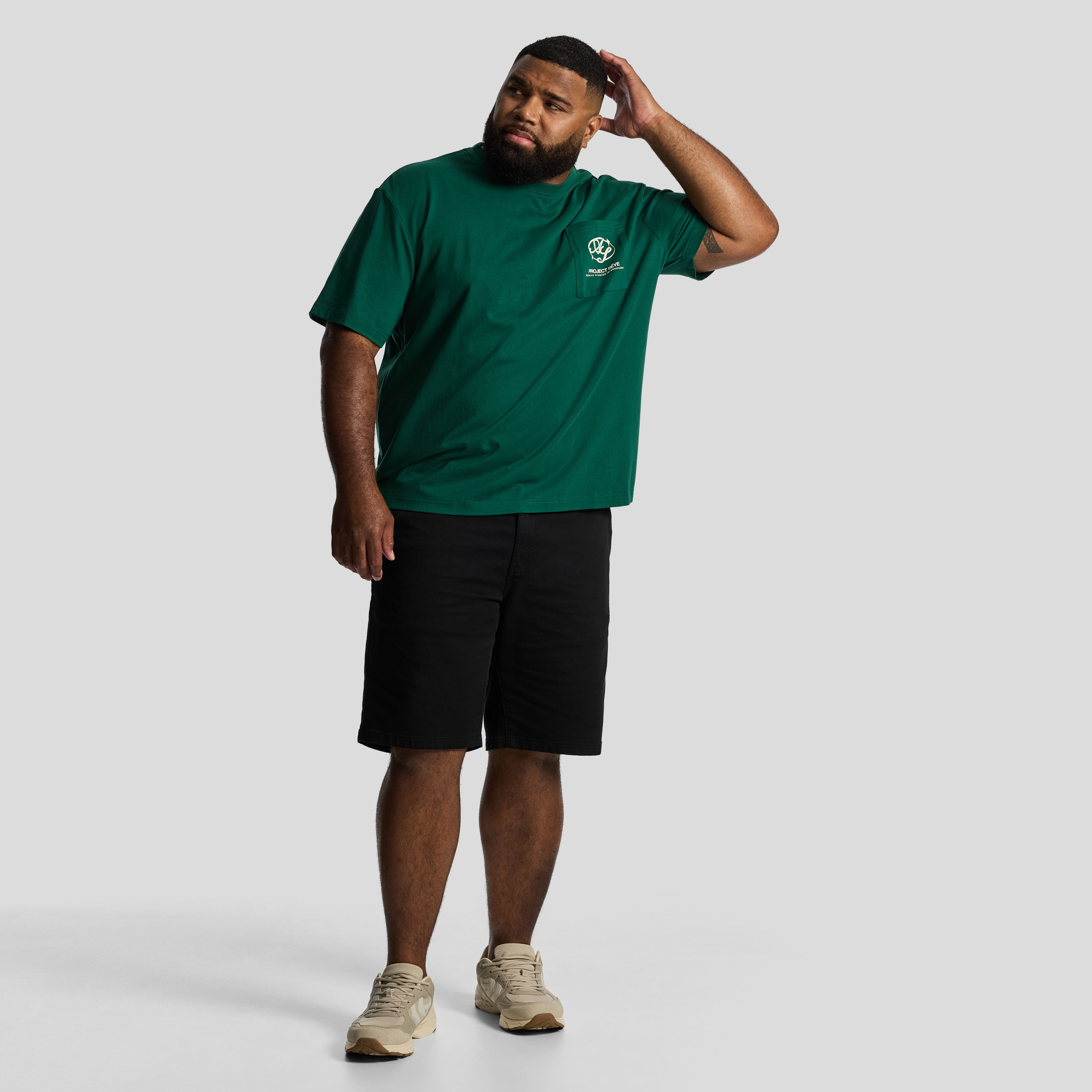 Green Archive Relaxed Crew Tee