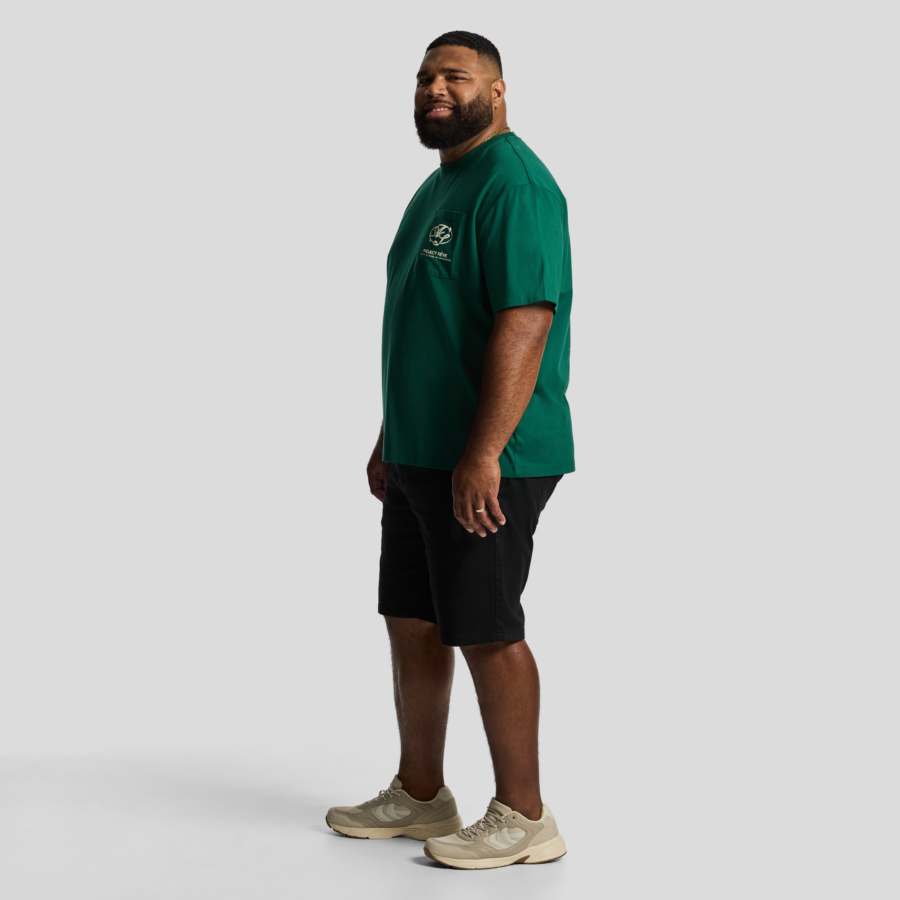 Green Archive Relaxed Crew Tee