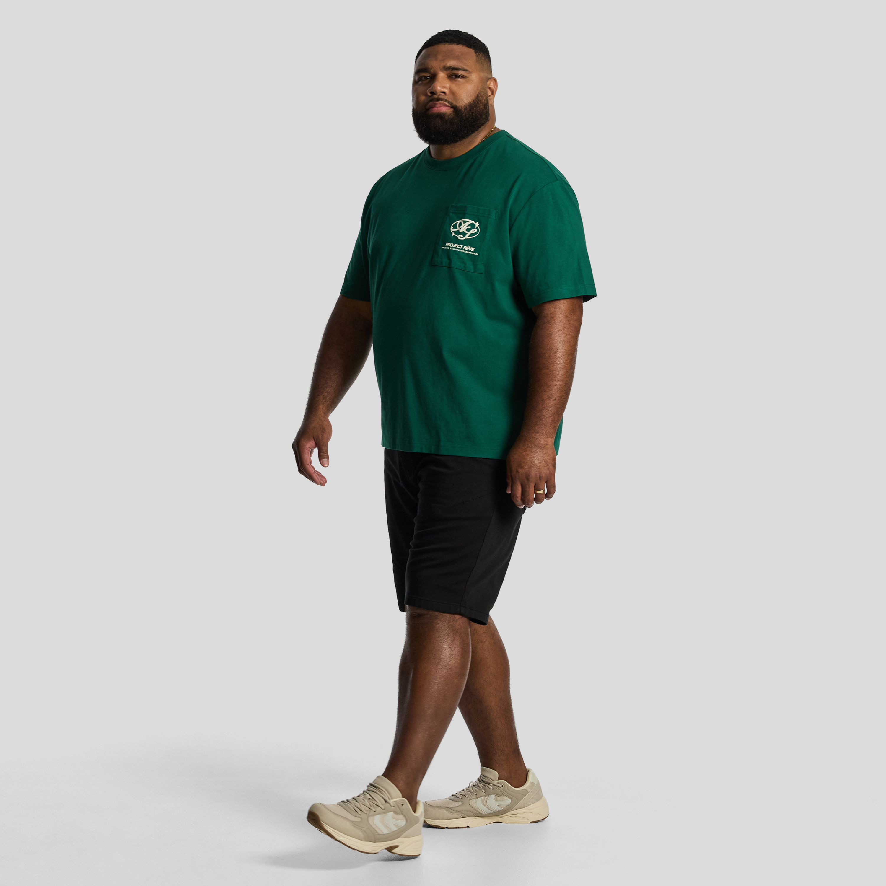 Green Archive Relaxed Crew Tee