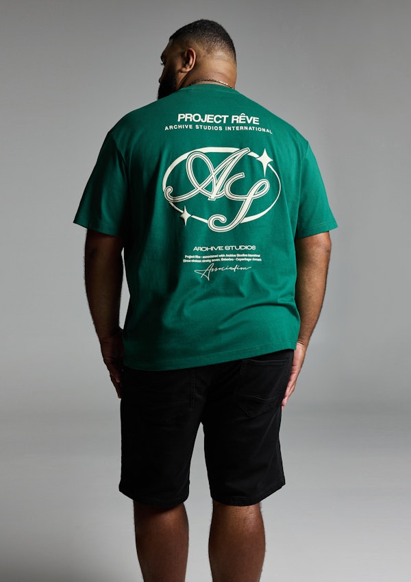 Green Archive Relaxed Crew Tee
