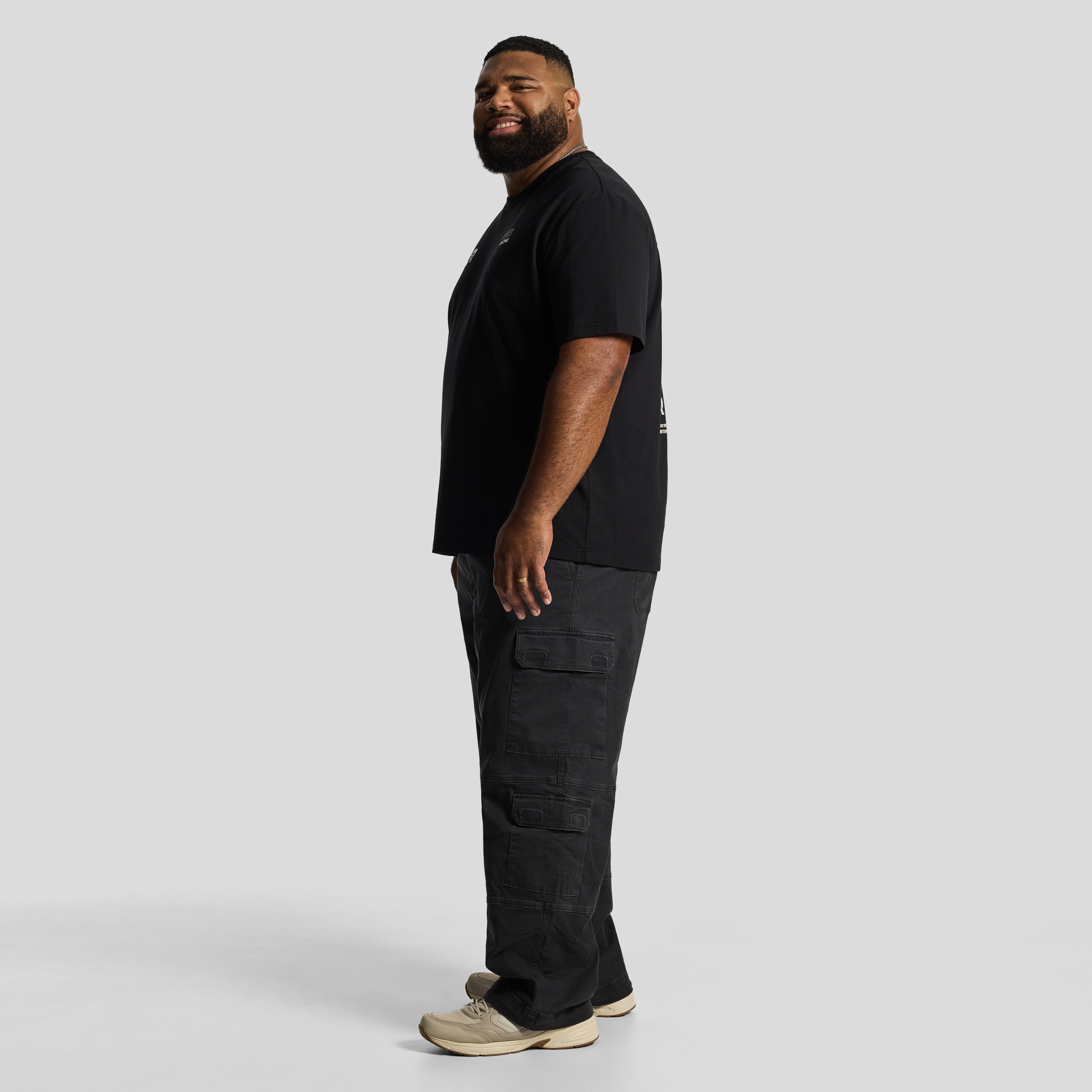 Black Motor Relaxed Crew Tee